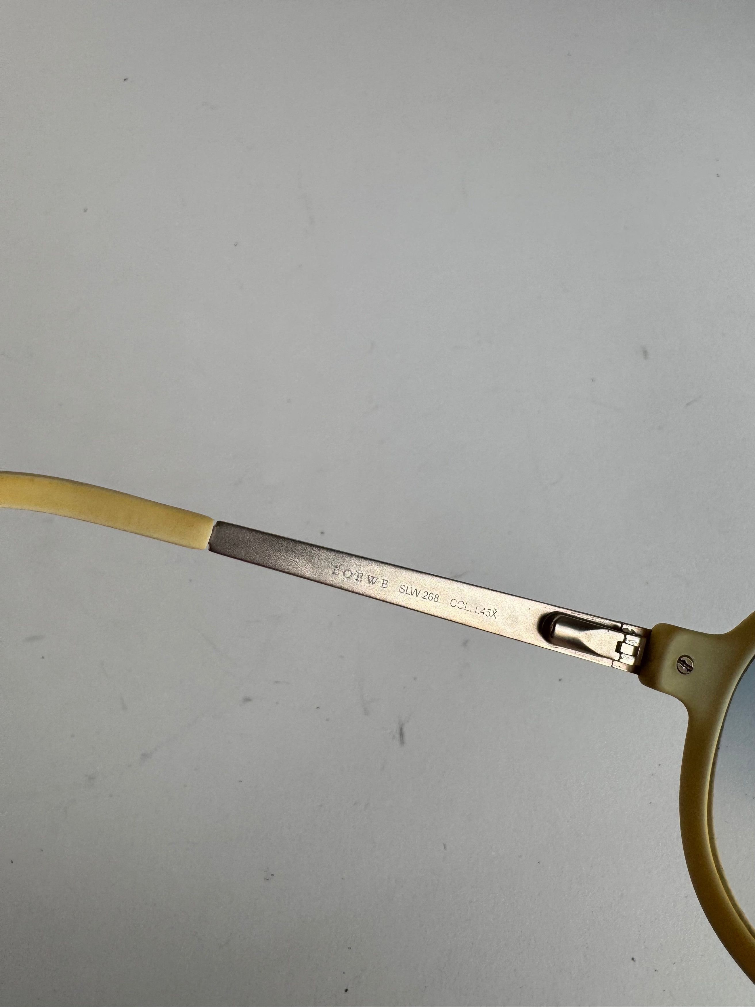 Loewe Vintage Madrid Aviator Sunglasses white Size ONE SIZE - 4 Thumbnail