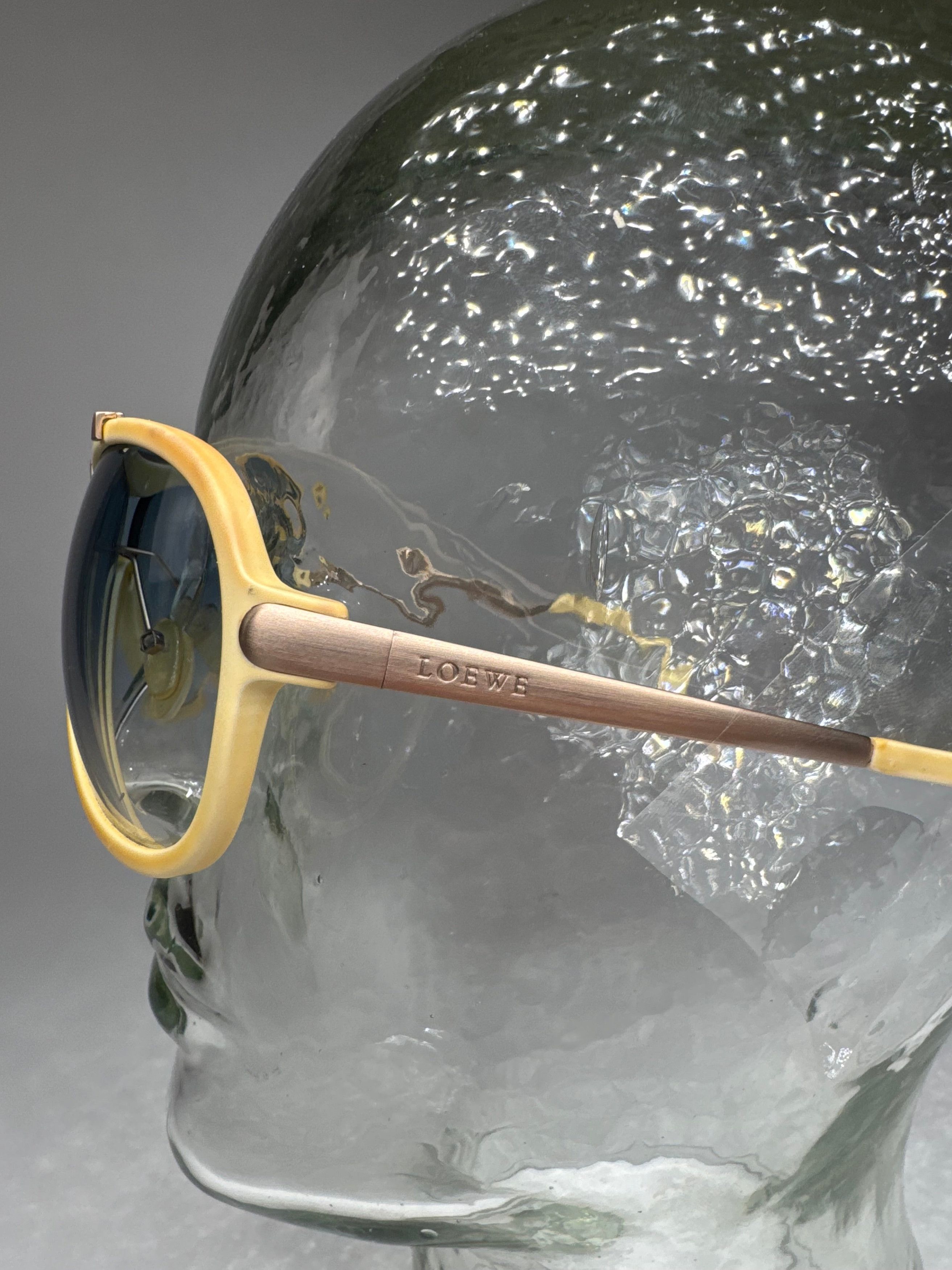 Loewe Vintage Madrid Aviator Sunglasses white Size ONE SIZE - 9 Thumbnail