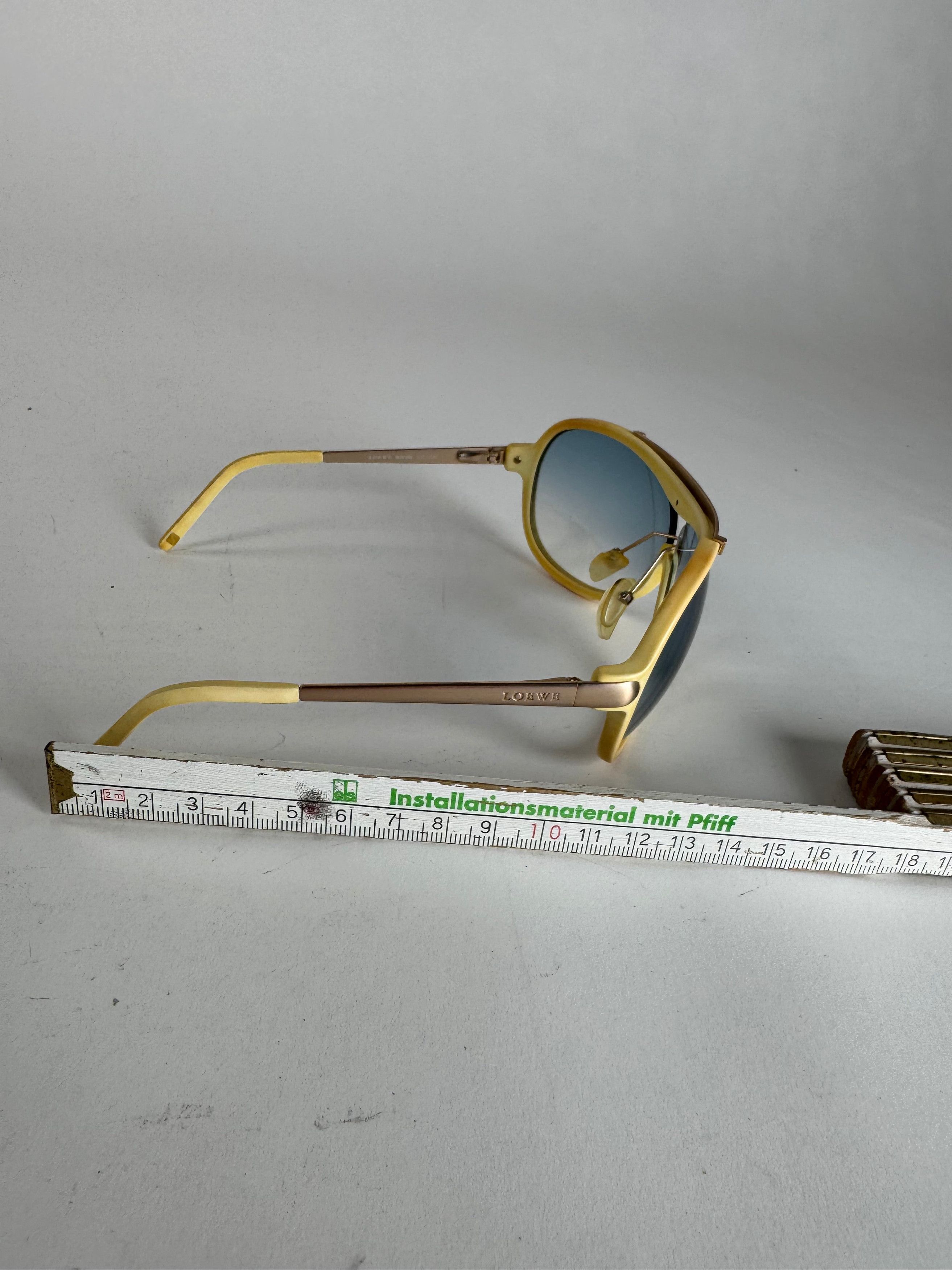 Loewe Vintage Madrid Aviator Sunglasses white Size ONE SIZE - 7 Thumbnail