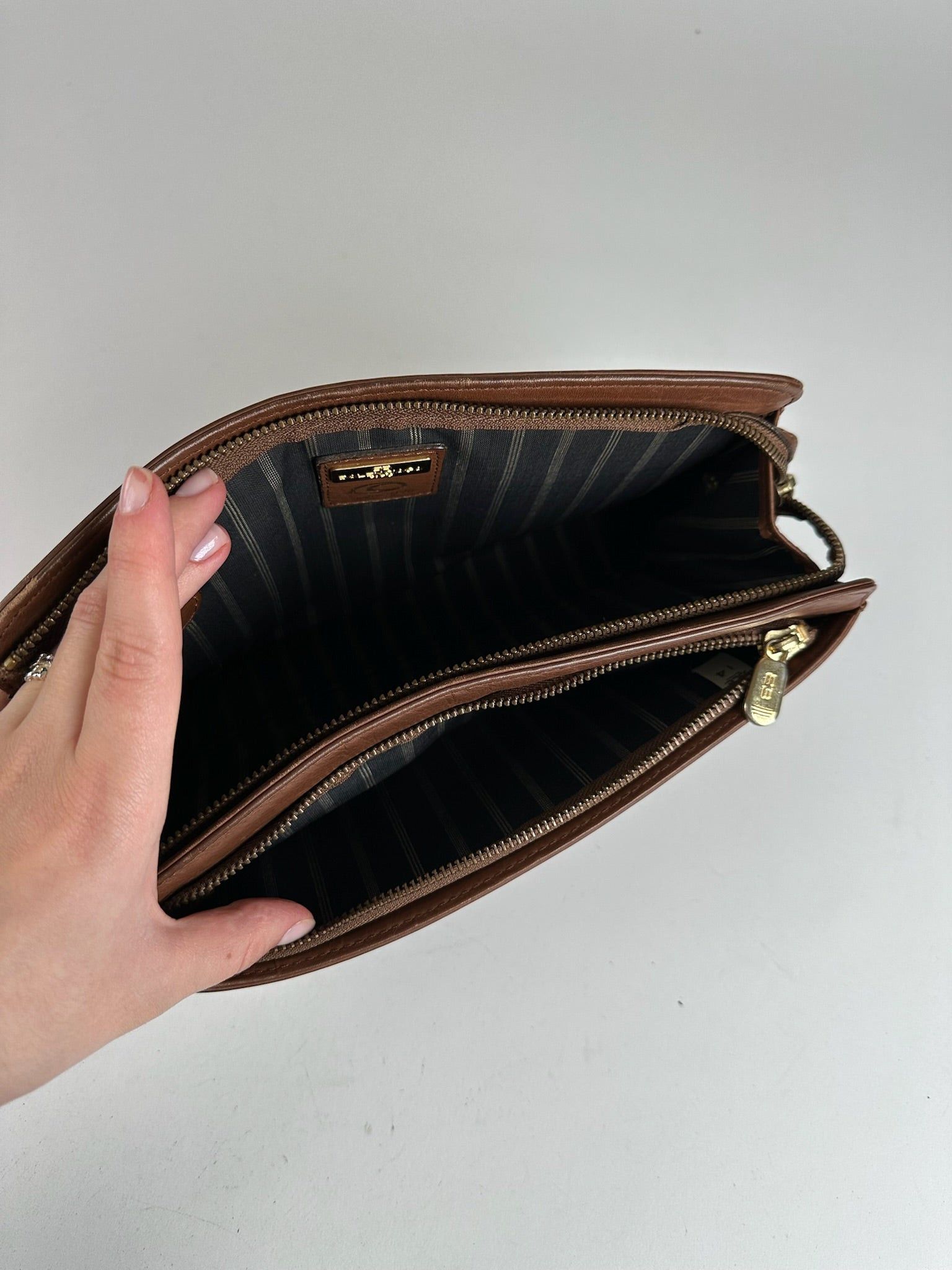 Balenciaga Vintage Leather Clutch/Cosmetic Bag brown Size ONE SIZE - 4 Thumbnail