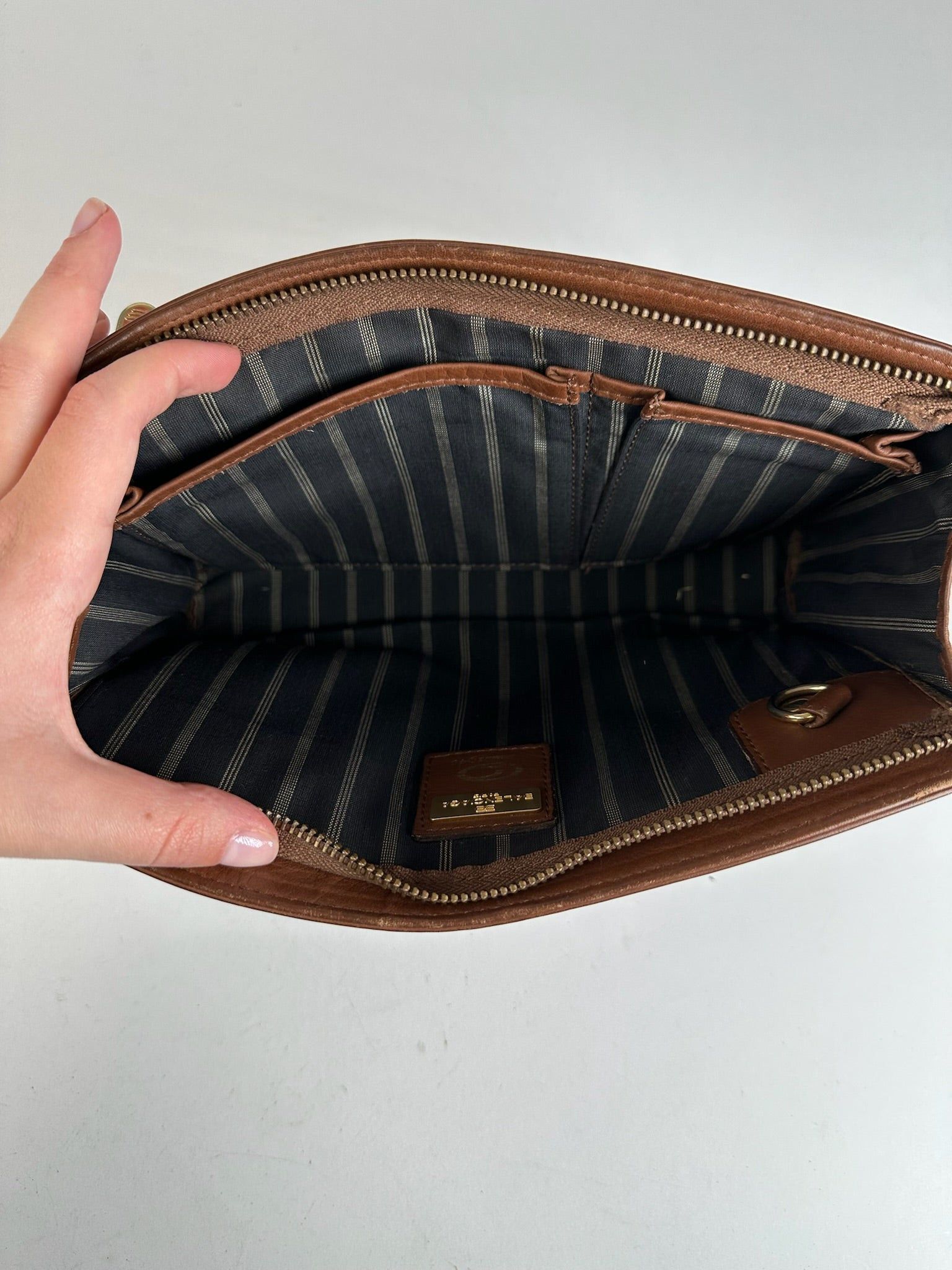 Balenciaga Vintage Leather Clutch/Cosmetic Bag brown Size ONE SIZE - 14 Thumbnail
