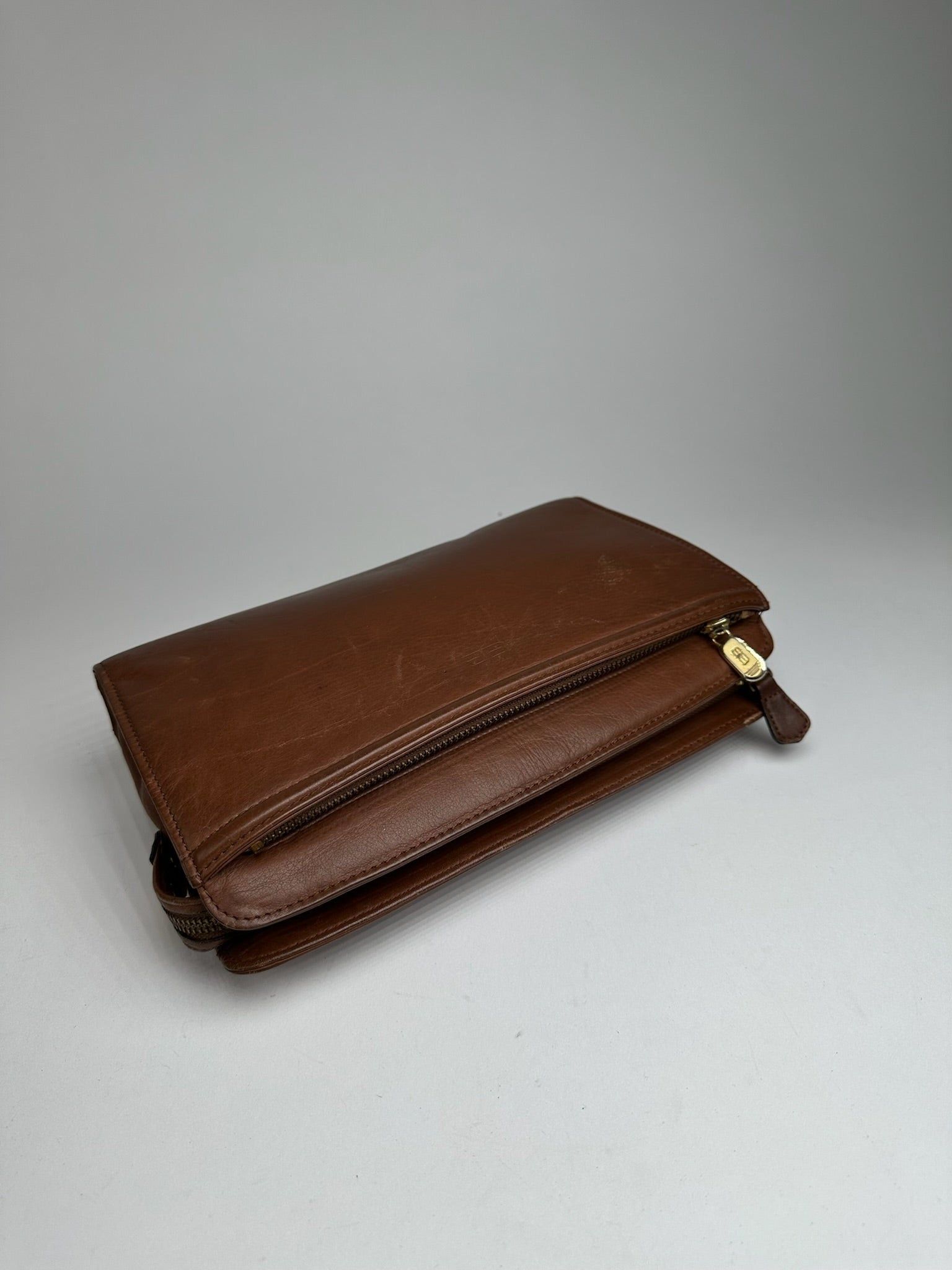 Balenciaga Vintage Leather Clutch/Cosmetic Bag brown Size ONE SIZE - 10 Thumbnail