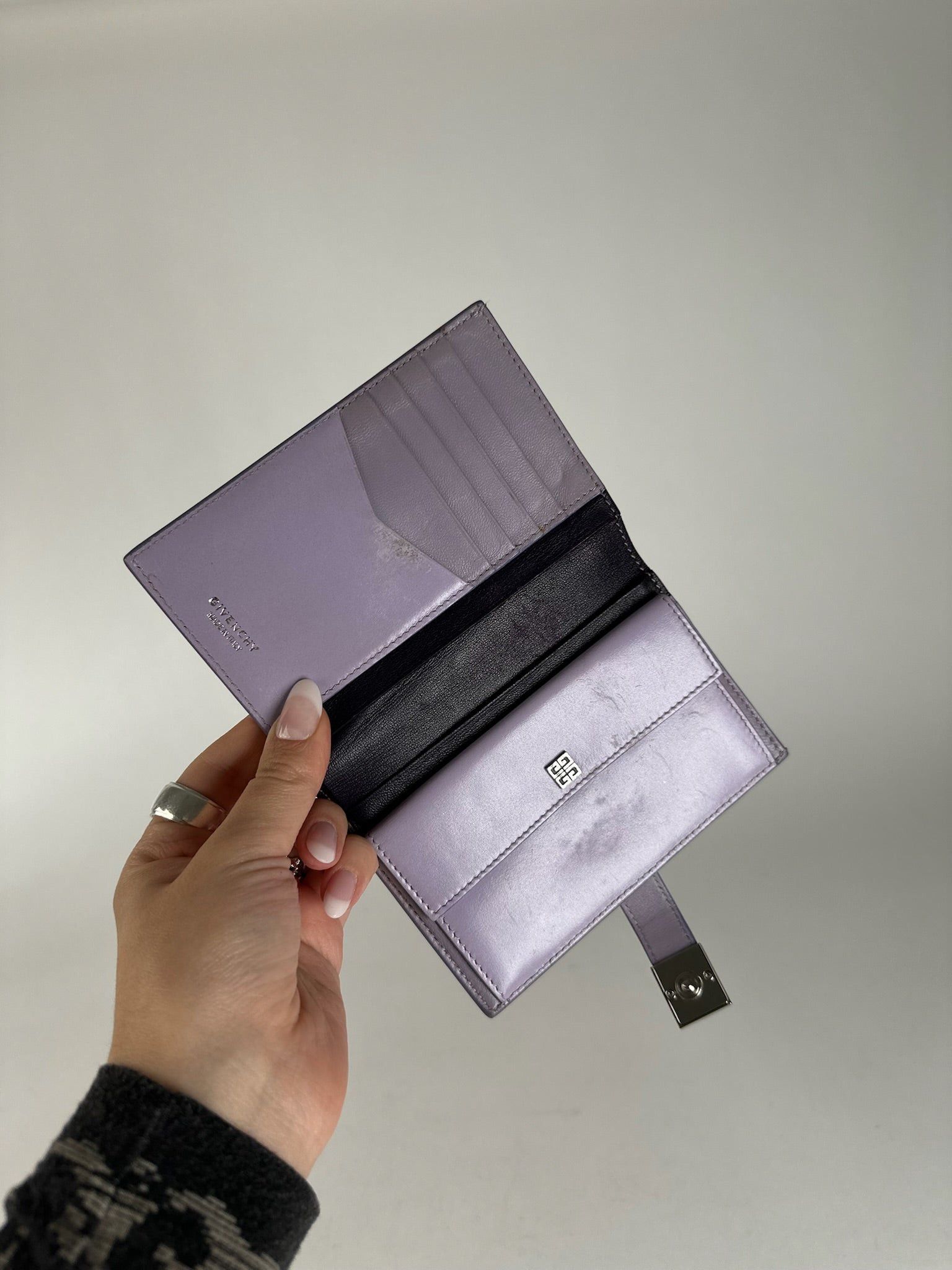 Givenchy Vintage Leather wallet purple Size ONE SIZE - 3 Thumbnail