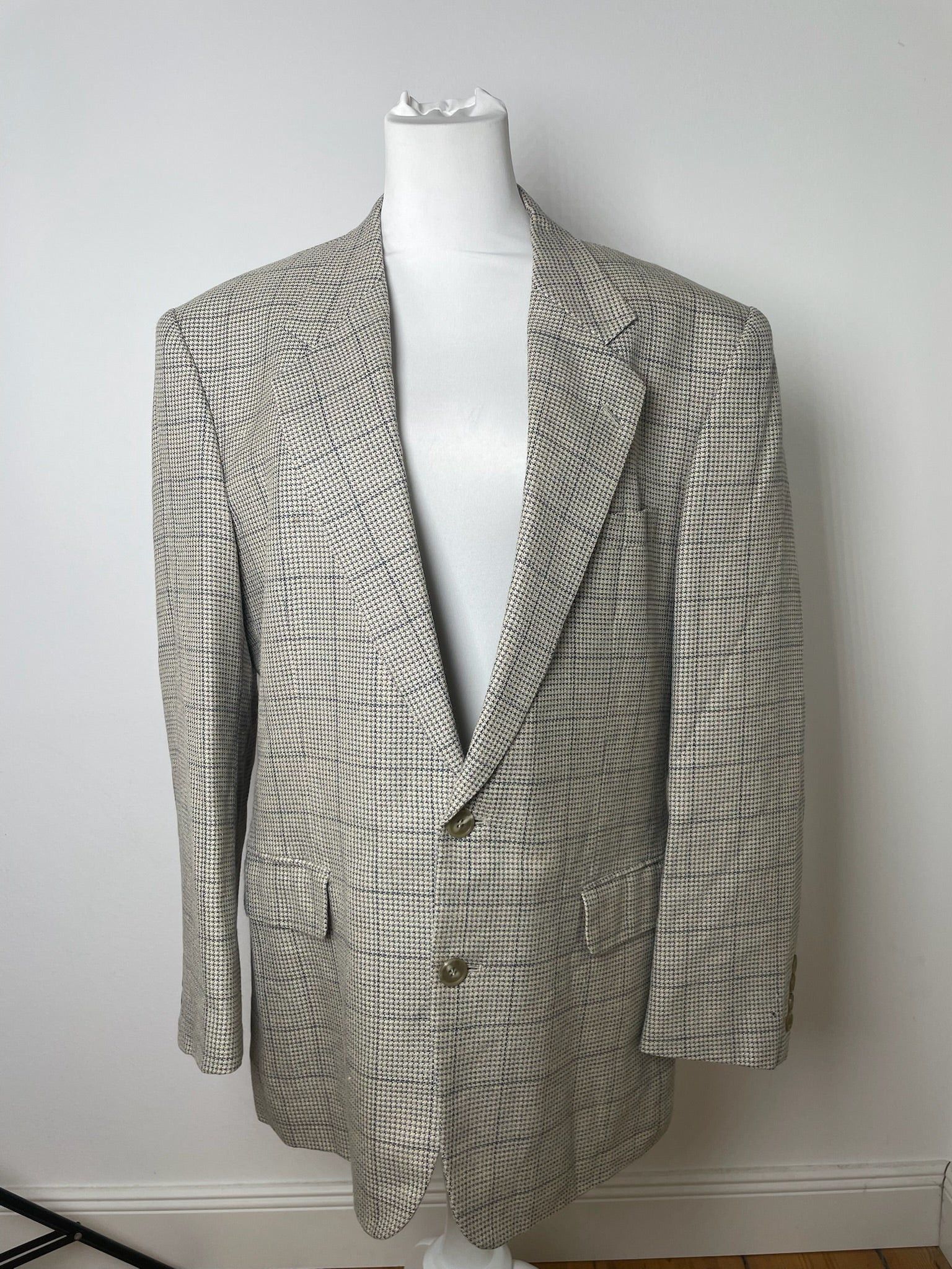 Dior Vintage Checked Trenchcoat / Blazer black grey Size L / US 10 / IT 46 - 7 Thumbnail