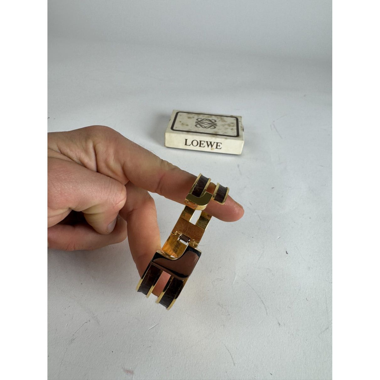 Loewe Twist Gold Steel Bracelet Size ONE SIZE - 4 Thumbnail
