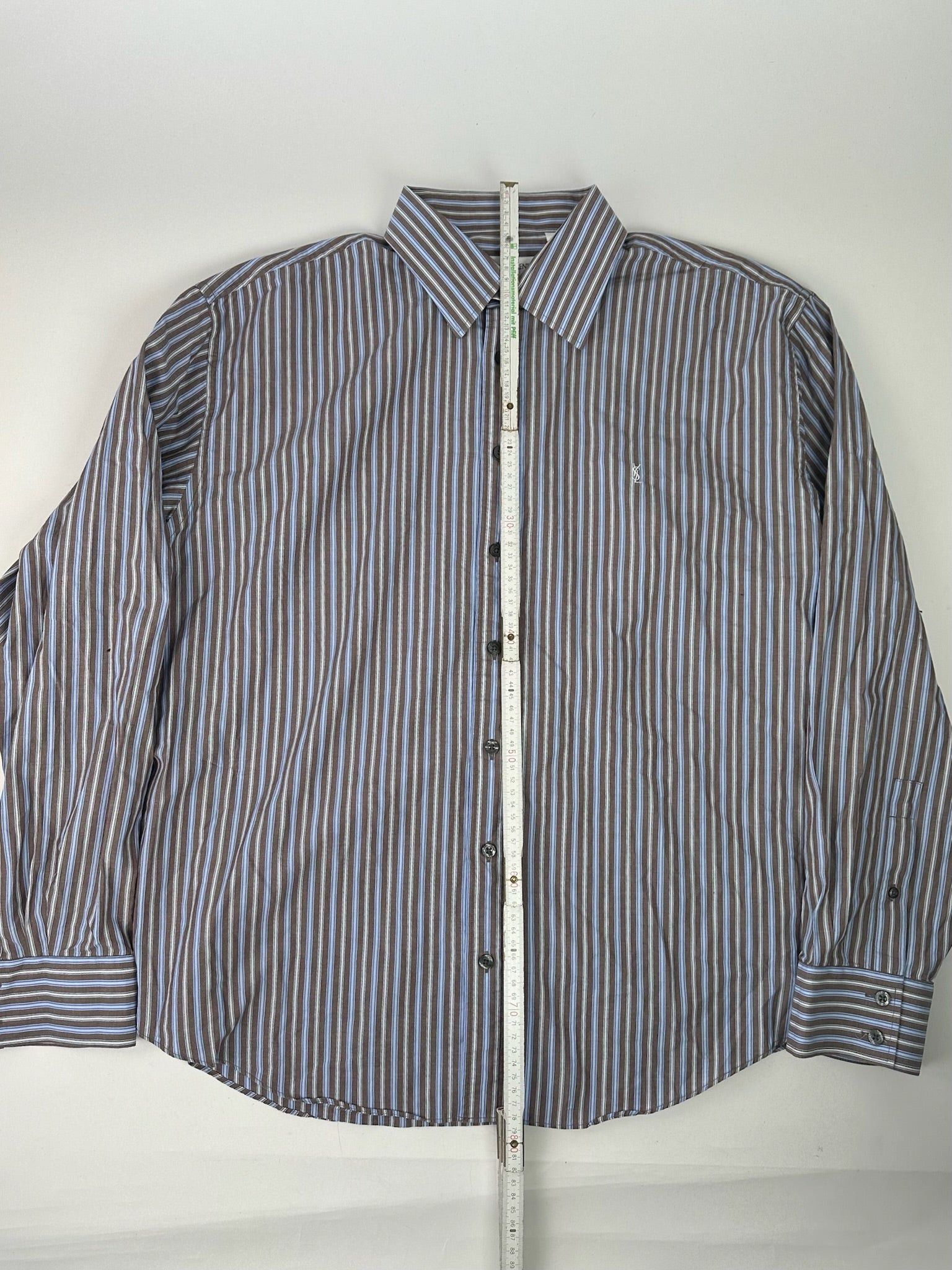 Other Vintage Yves Sainr Laurent Striped Shirt Size XL / US 12-14 / IT 48-50 - 5 Thumbnail