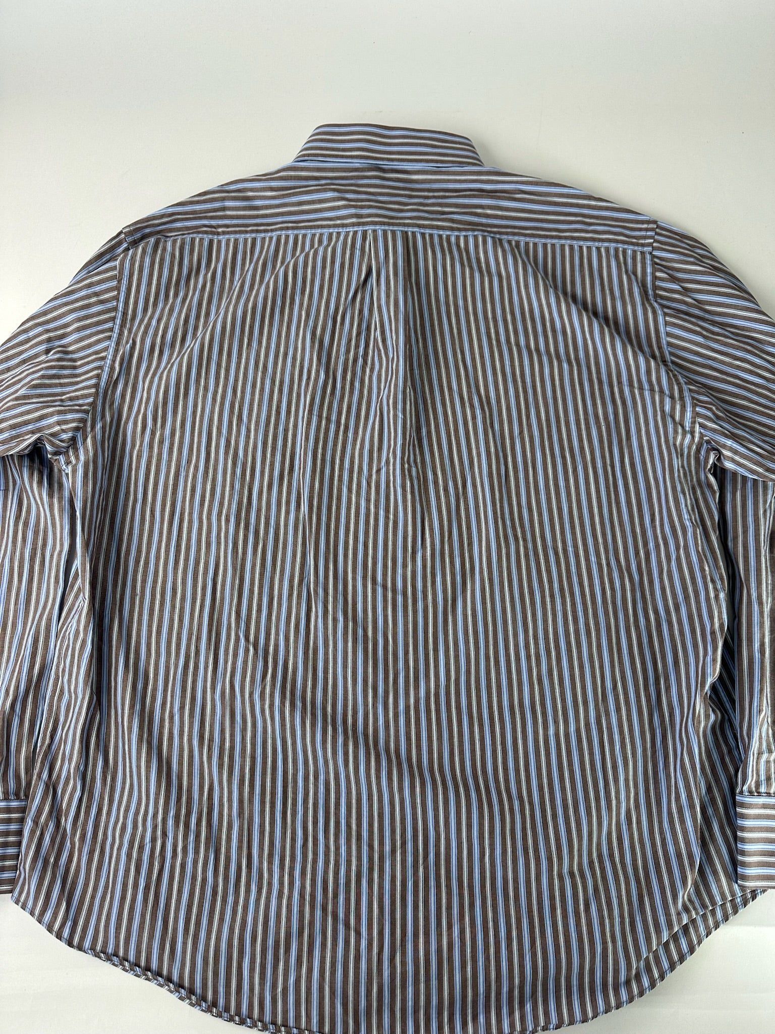 Other Vintage Yves Sainr Laurent Striped Shirt Size XL / US 12-14 / IT 48-50 - 6 Thumbnail