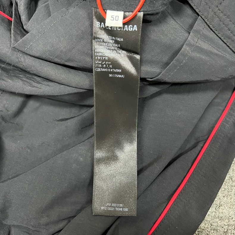 Balenciaga Balenciaga 3B Black Red Track Pants - dmc Size US 30 / EU 46 - 7 Thumbnail