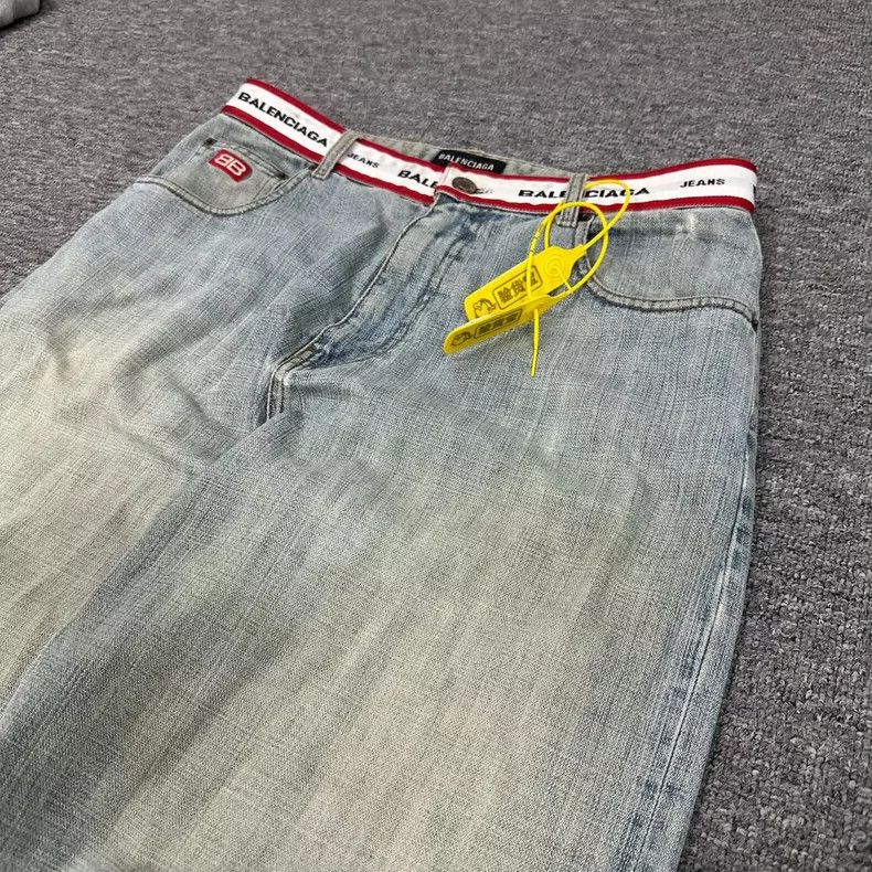 Balenciaga Balenciaga Logo Distressed Denim Jeans - dmc Size US 30 / EU 46 - 3 Thumbnail