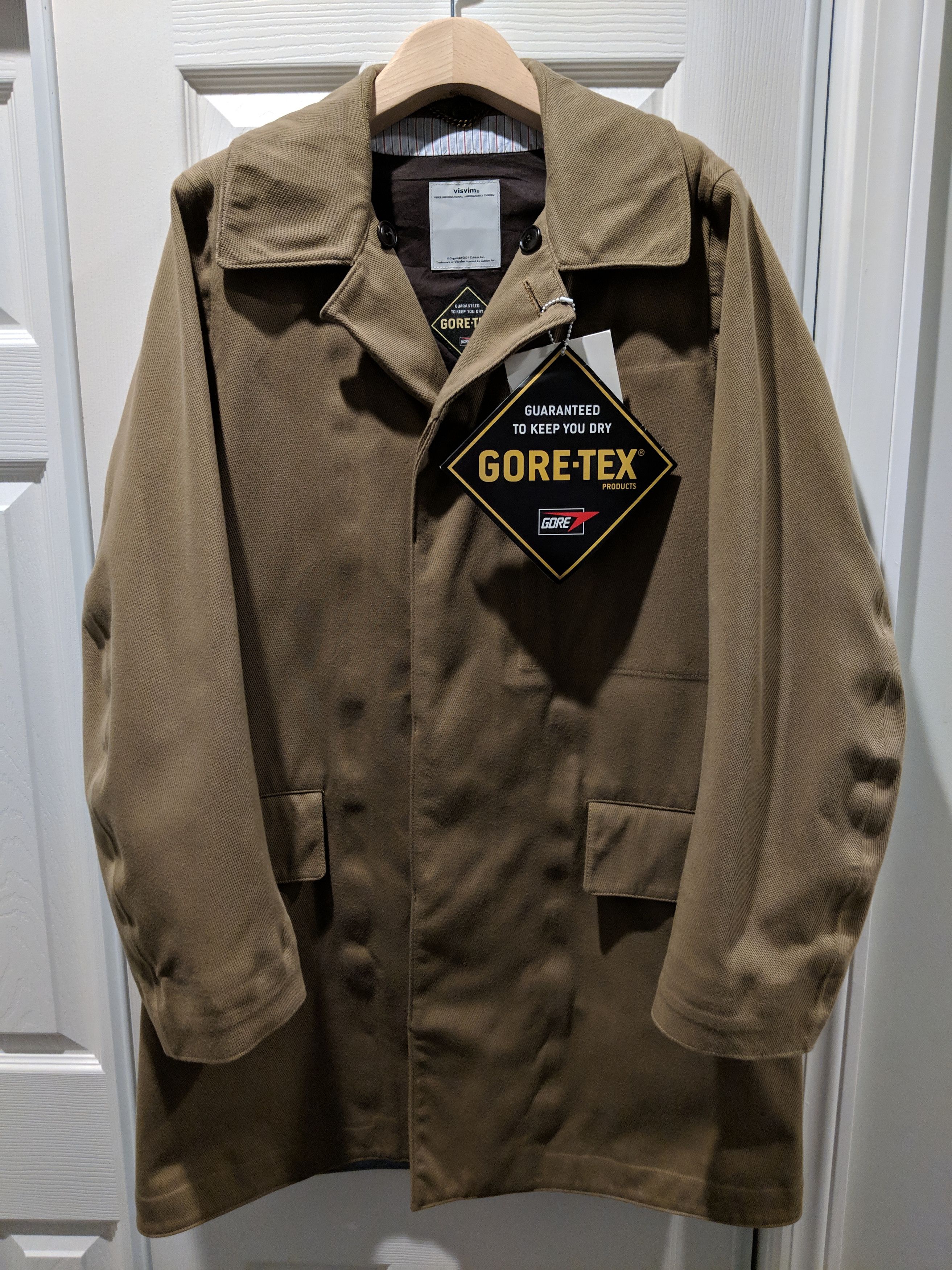 Visvim Frank Soutien Coat 3L Gore-Tex Khaki | Grailed