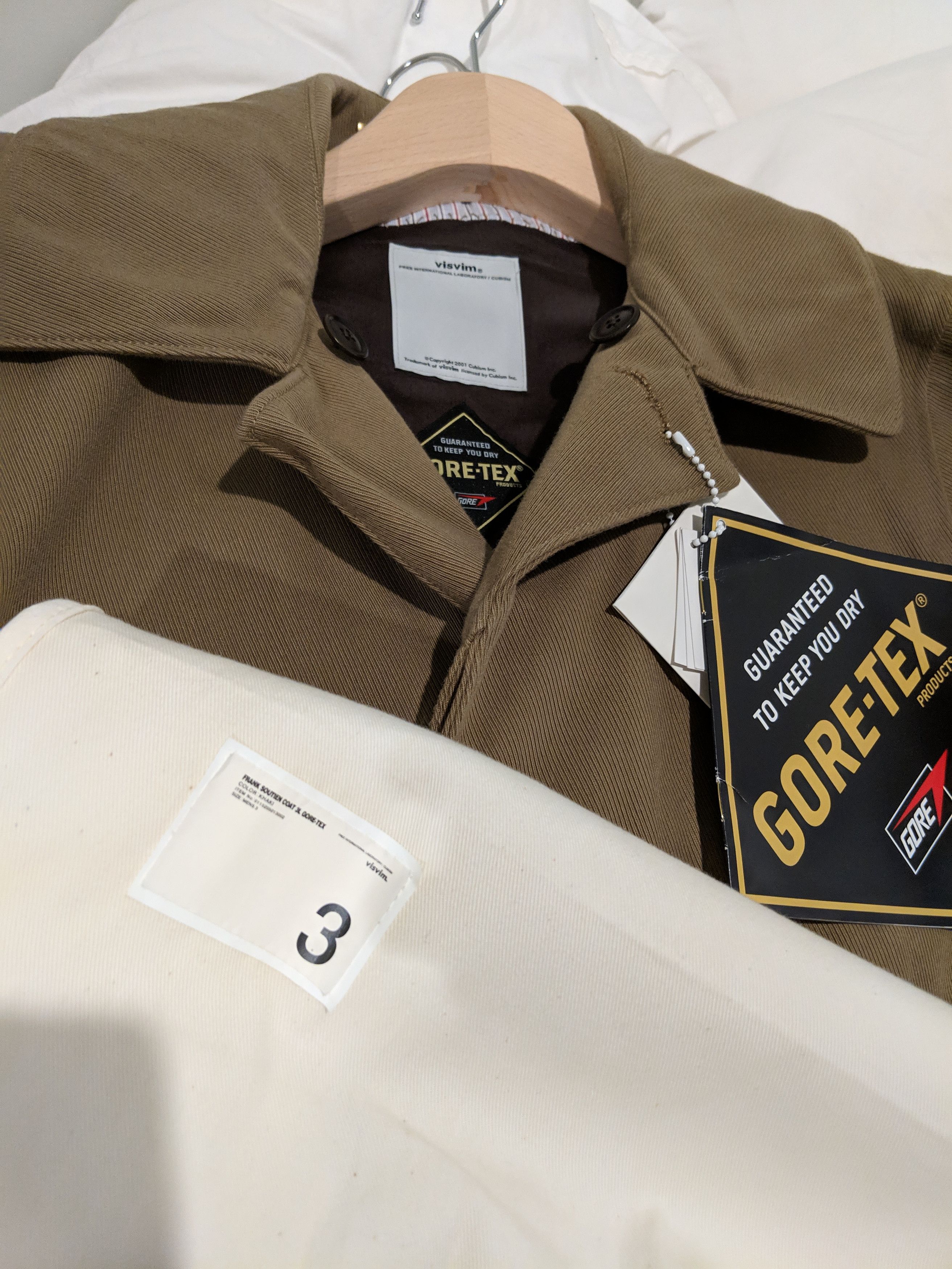 Visvim Frank Soutien Coat 3L Gore-Tex Khaki | Grailed