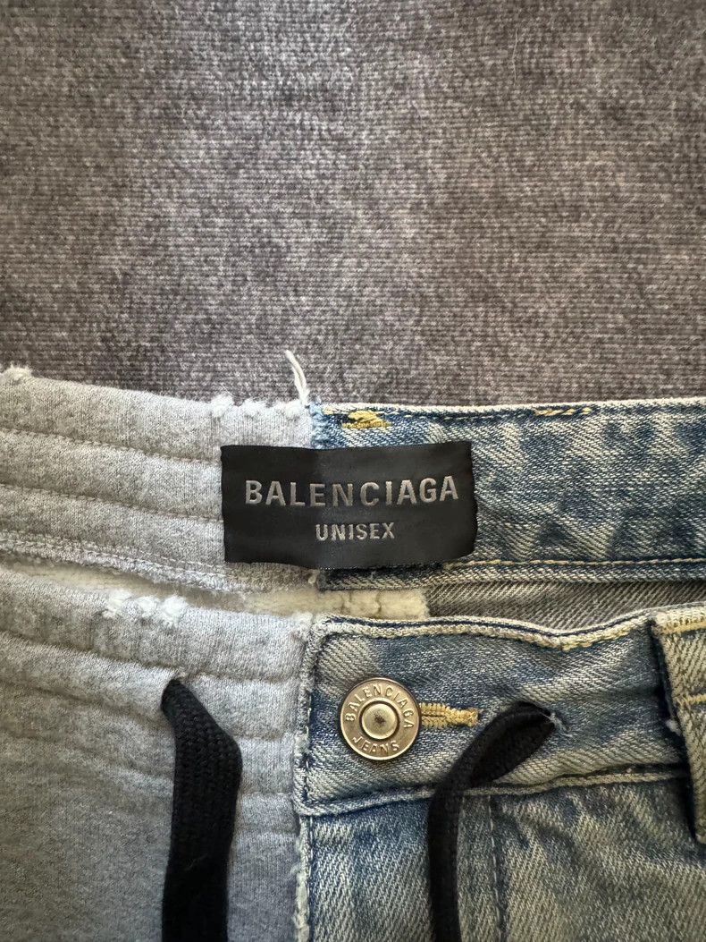 Balenciaga Balenciaga Hybrid Patchwork Denim Jeans - dmc Size US 30 / EU 46 - 3 Thumbnail