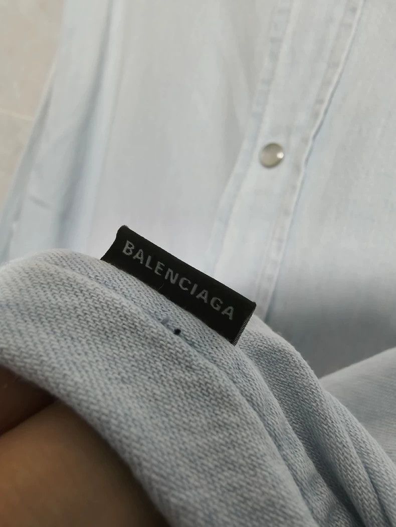 Balenciaga Balenciaga Light Blue Denim Jacket - dmc Size US M / EU 48-50 / 2 - 7 Thumbnail