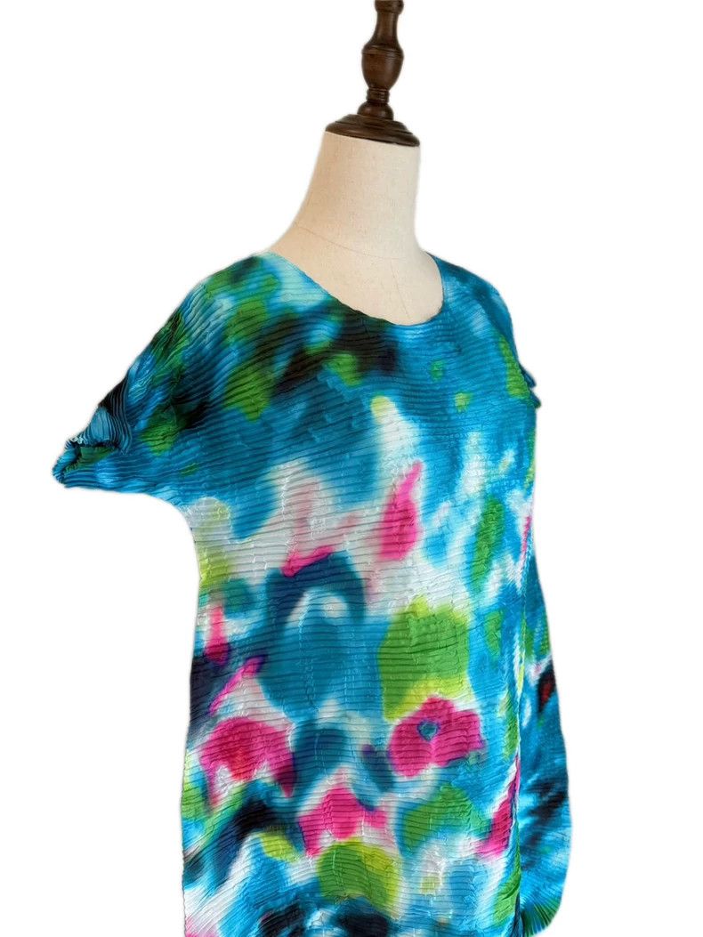 Issey Miyake Issey Miyake Oil Painting Spring Dress - dmc Size US 30 / EU 46 - 6 Thumbnail