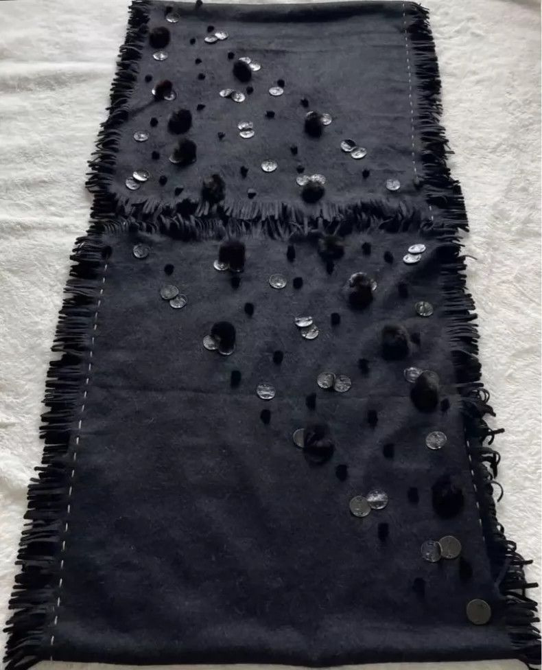 Fendi FENDI Cashmere Leather Fur Shawl - dmc Size US M / EU 48-50 / 2 - 6 Thumbnail
