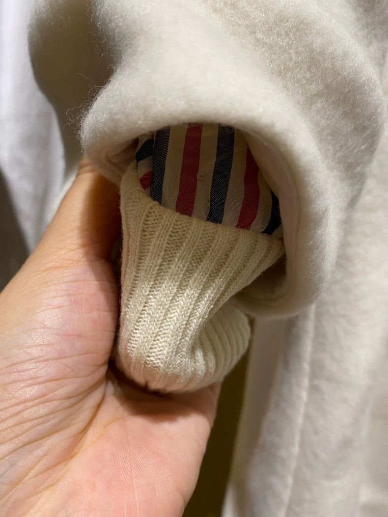Thom Browne Thom Browne White Wool Long Coat - dmc Size US M / EU 48-50 / 2 - 8 Thumbnail