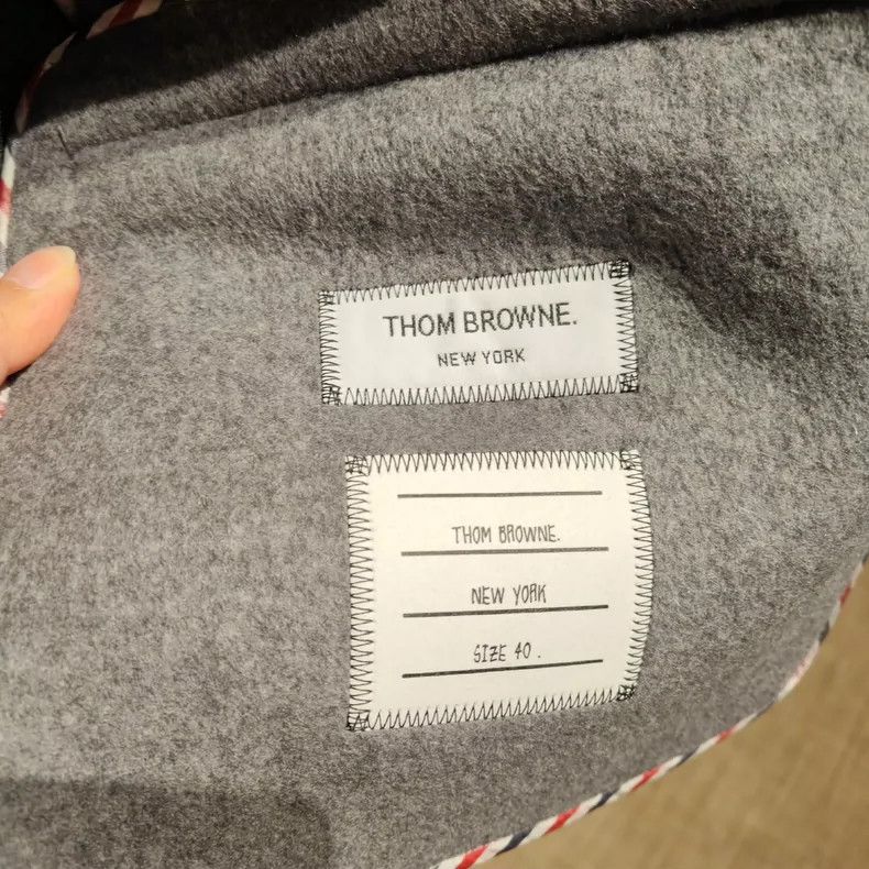 Thom Browne Thom Browne Gray Wool Short Coat - dmc Size US M / EU 48-50 / 2 - 5 Thumbnail