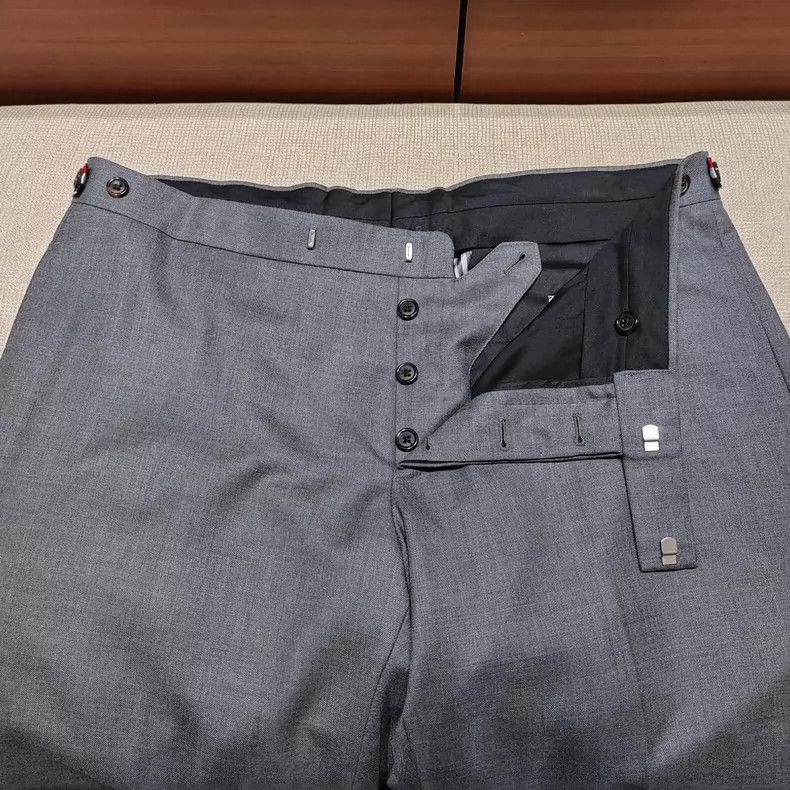 Thom Browne Thom Browne Minimalist Gray Trousers - dmc Size US 32 / EU 48 - 2 Thumbnail