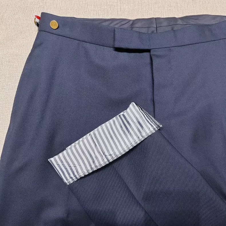 Thom Browne Thom Browne Minimal Solid Navy Trousers - dmc Size US 30 / EU 46 - 3 Thumbnail