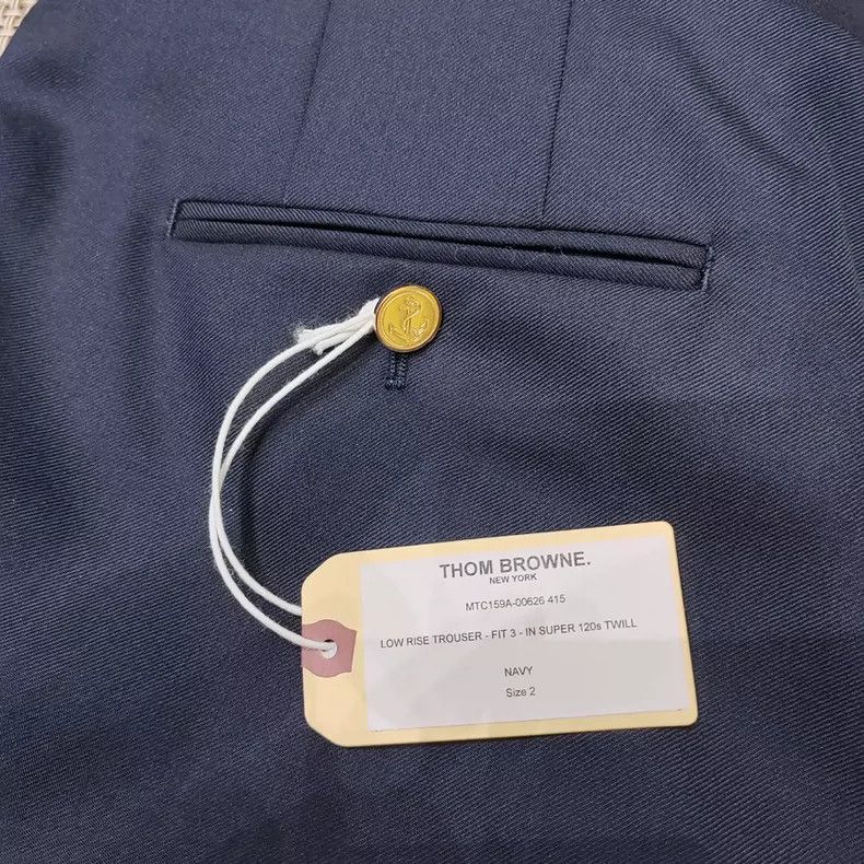 Thom Browne Thom Browne Minimal Solid Navy Trousers - dmc Size US 30 / EU 46 - 5 Thumbnail