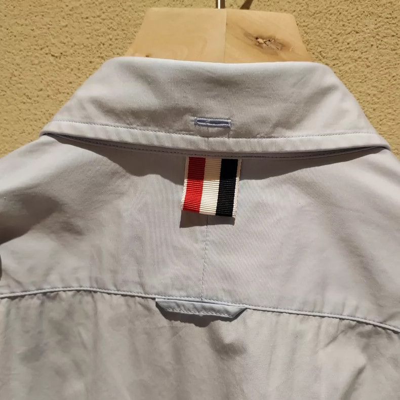 Thom Browne Thom Browne Poplin Striped Placket Shirt - dmc Size US M / EU 48-50 / 2 - 4 Thumbnail