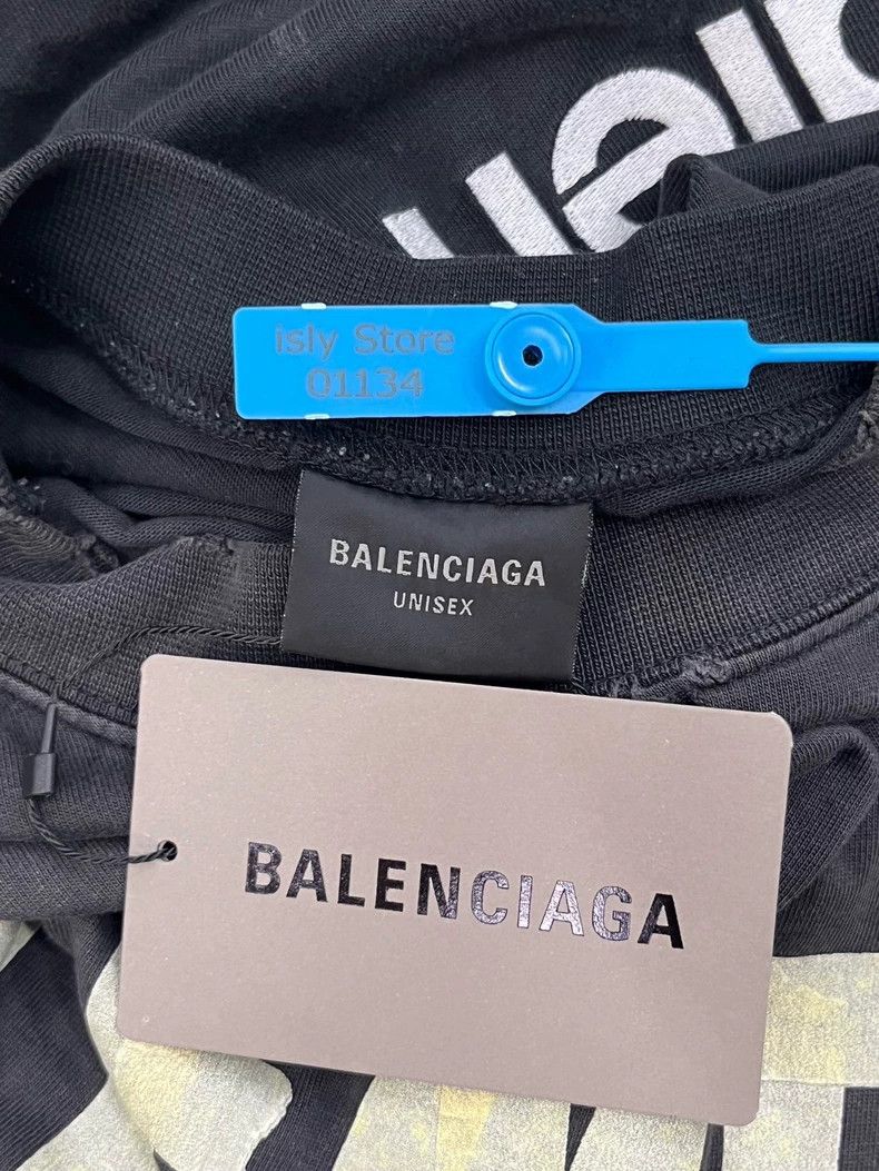Balenciaga Balenciaga 3B Logo Print Short Sleeve T-Shirt - dmc Size US M / EU 48-50 / 2 - 5 Thumbnail