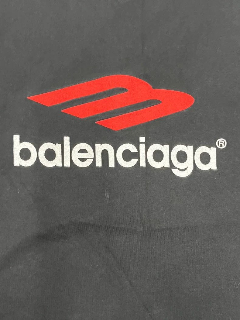 Balenciaga Balenciaga 3B Logo Print Short Sleeve T-Shirt - dmc Size US M / EU 48-50 / 2 - 3 Thumbnail