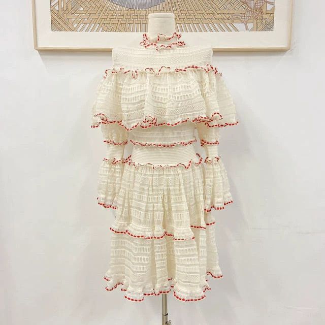 Alexander McQueen Alexander McQueen Tiered Ruffle Dress - dmc Size US 30 / EU 46 - 2 Thumbnail