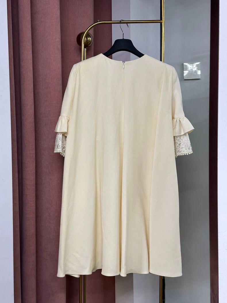 Alexander McQueen Alexander McQueen Wool Lace Dress - dmc Size US 30 / EU 46 - 2 Thumbnail
