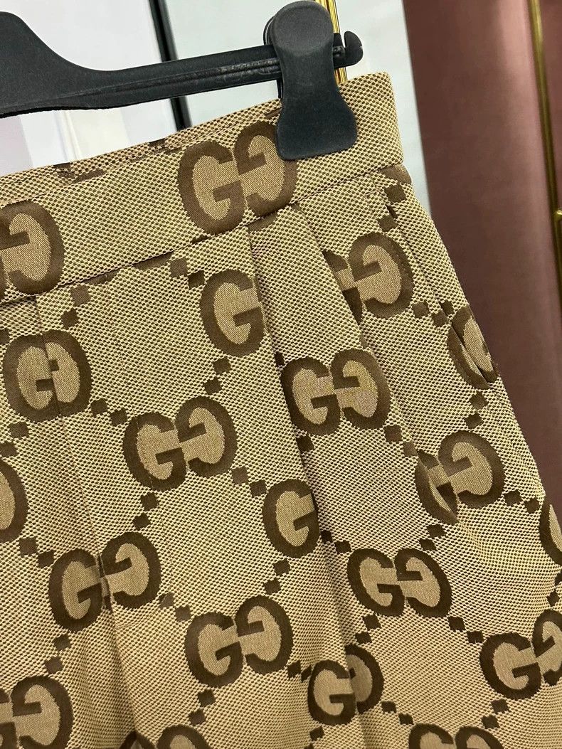 Gucci Gucci Brown Double G Logo Shorts - dmc Size US 36 / EU 52 - 2 Thumbnail