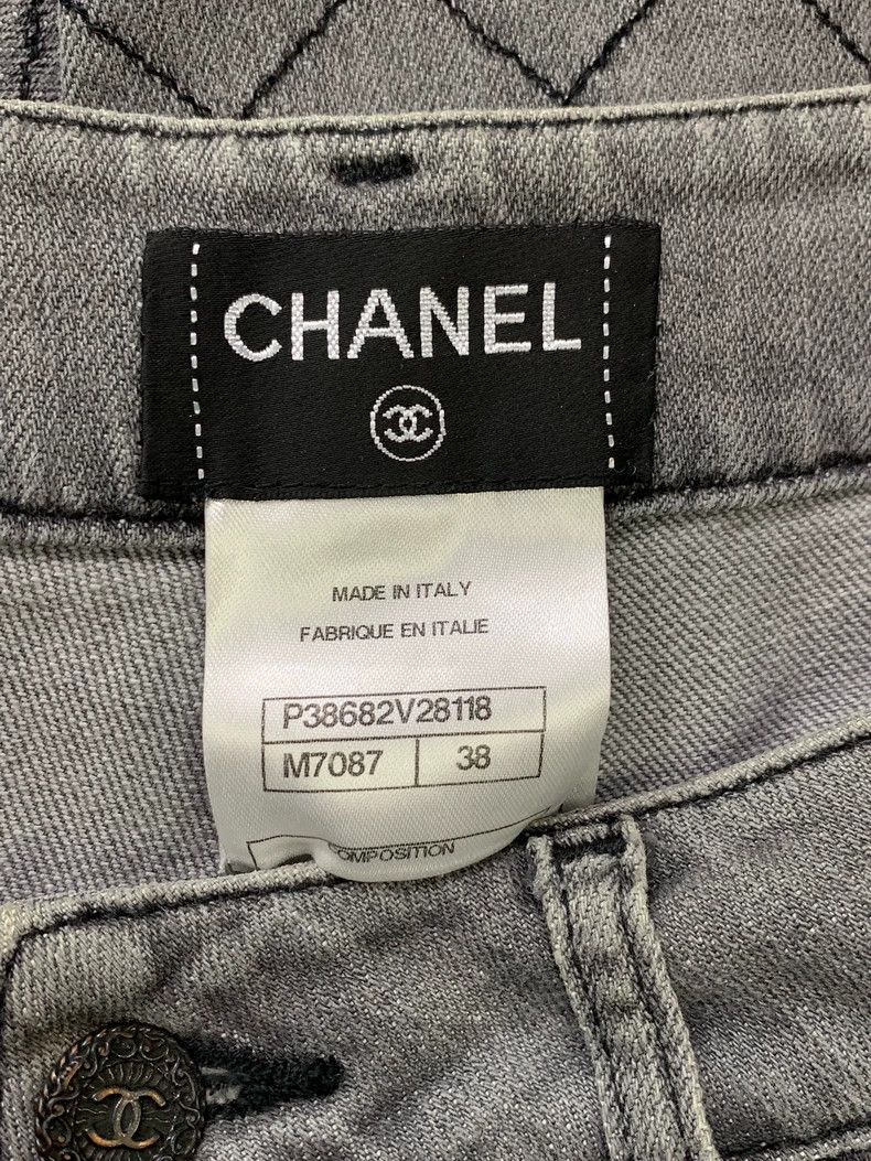 Chanel Chanel Light Gray Plaid Jeans - dmc Size US 32 / EU 48 - 4 Thumbnail