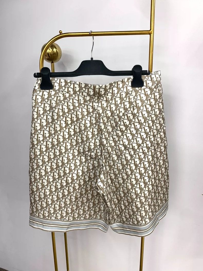 Dior Dior Monogram Silk Shorts New - dmc Size US 34 / EU 50 - 2 Thumbnail