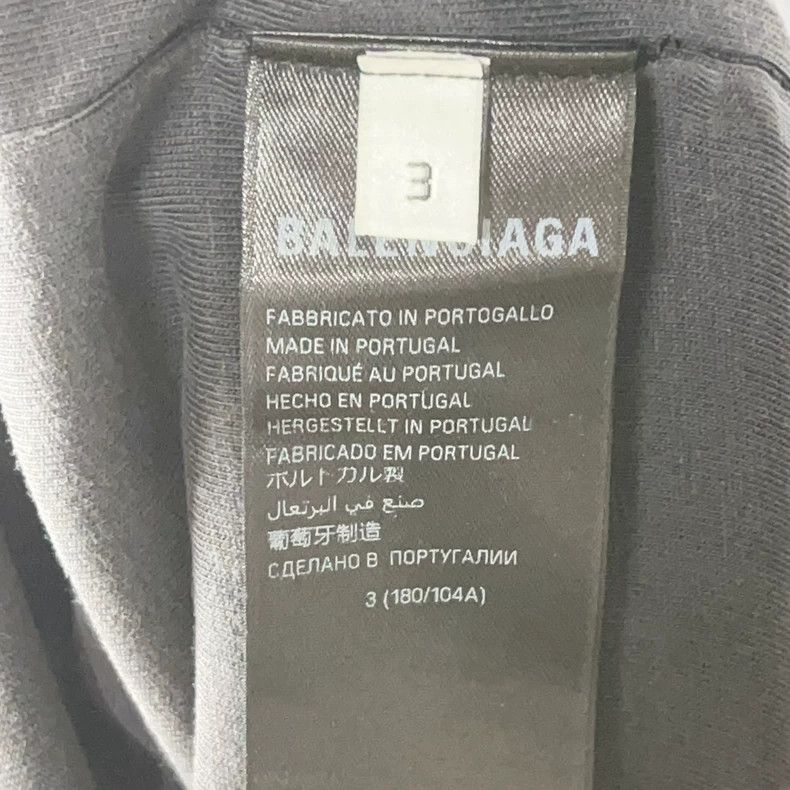 Balenciaga Balenciaga SS24 Distressed Logo Short Sleeve Tee - dmc Size US M / EU 48-50 / 2 - 7 Thumbnail
