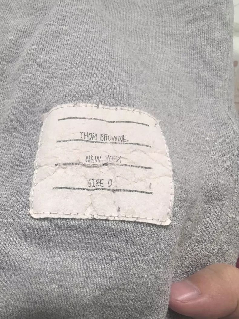 Thom Browne Thom Browne Cotton Sweatpants with Stripes - dmc Size US 30 / EU 46 - 2 Thumbnail