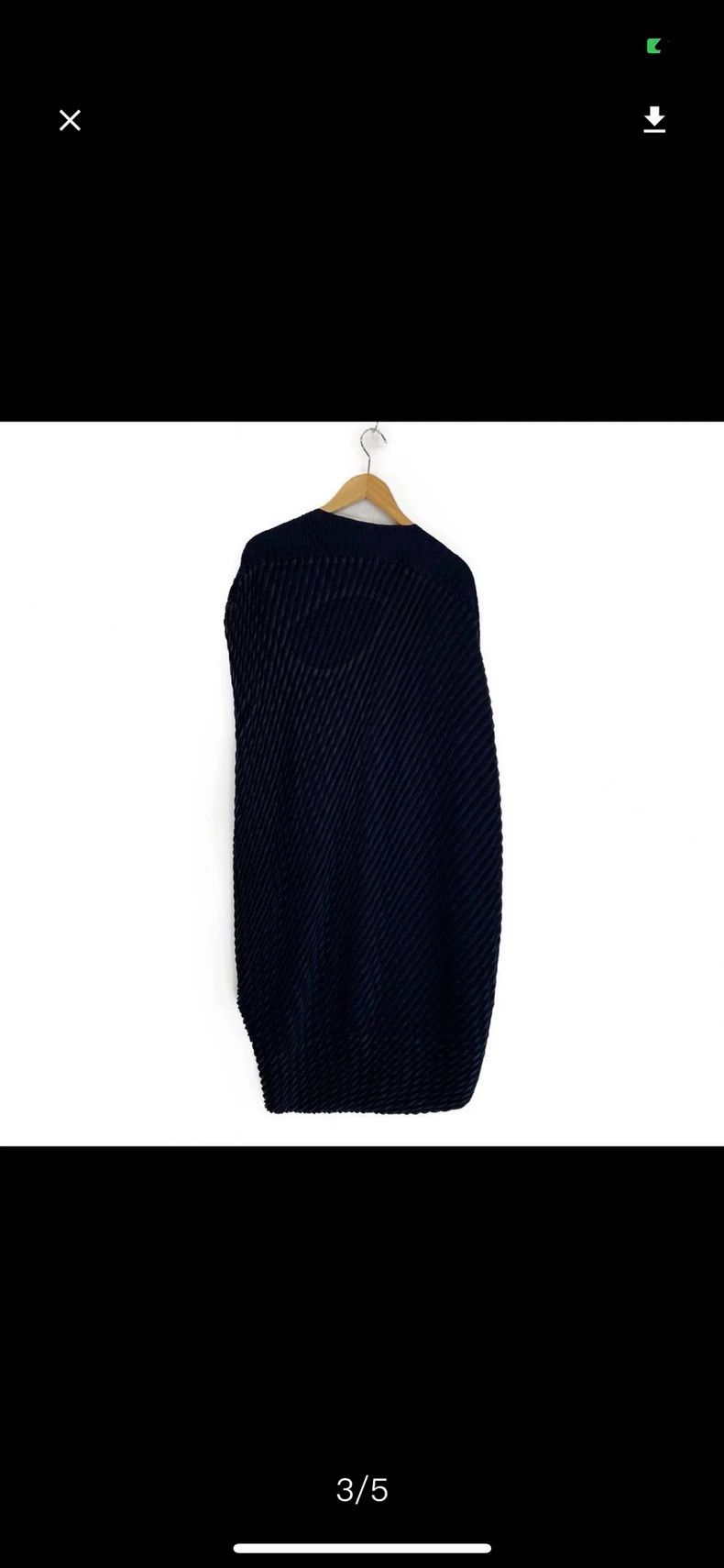 Issey Miyake ISSEY MIYAKE Pleated Navy Dress - dmc Size US 30 / EU 46 - 3 Thumbnail