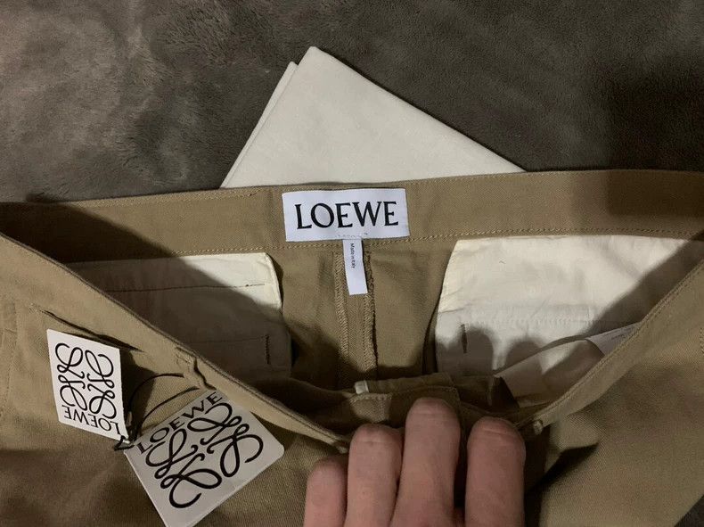 Loewe Loewe Men's Chino Rolled Cuff Pants - dmc Size US 34 / EU 50 - 4 Thumbnail