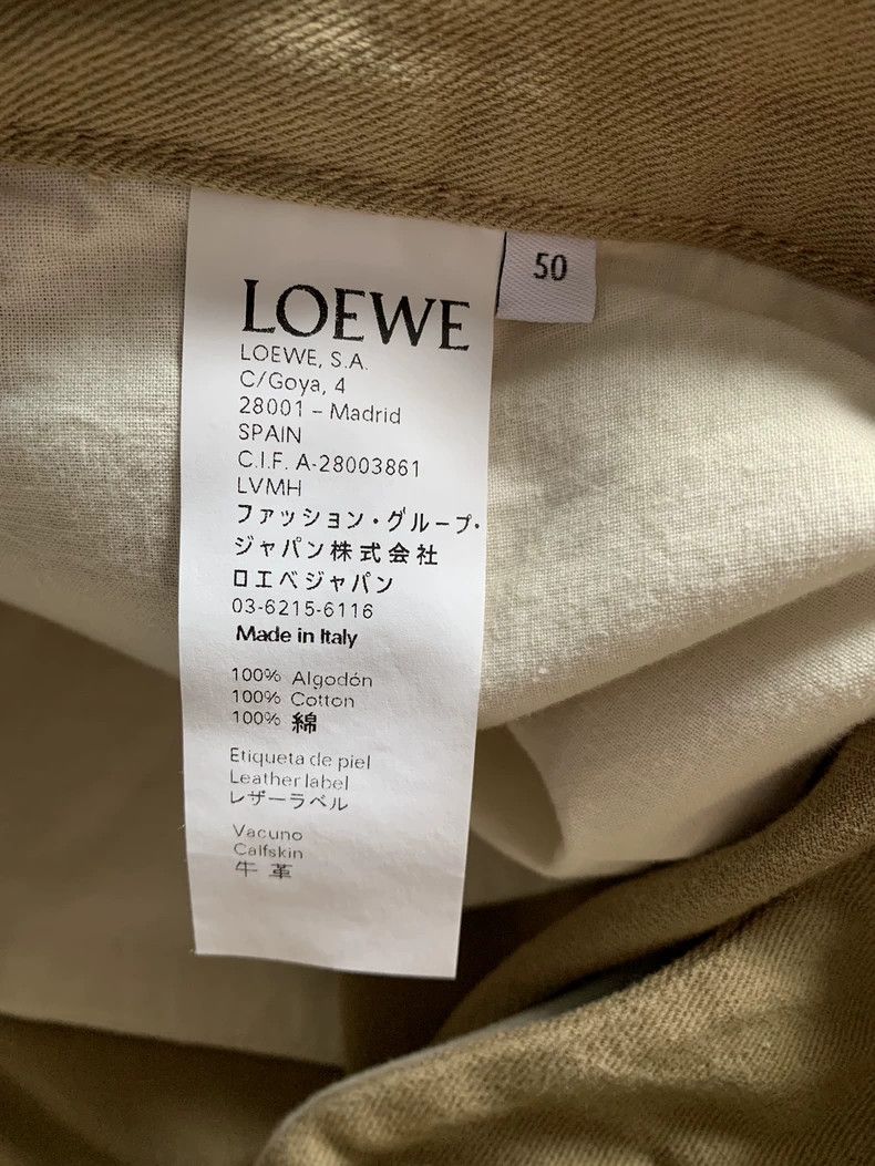 Loewe Loewe Men's Chino Rolled Cuff Pants - dmc Size US 34 / EU 50 - 8 Thumbnail