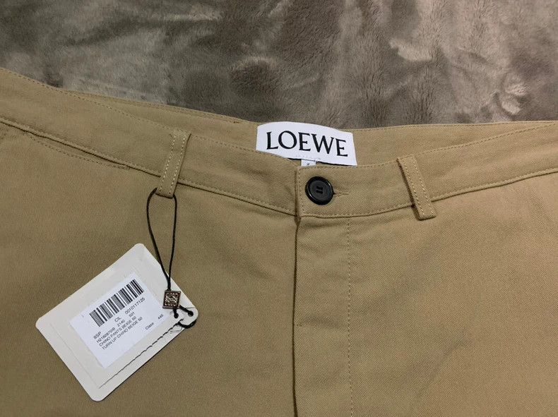 Loewe Loewe Men's Chino Rolled Cuff Pants - dmc Size US 34 / EU 50 - 3 Thumbnail