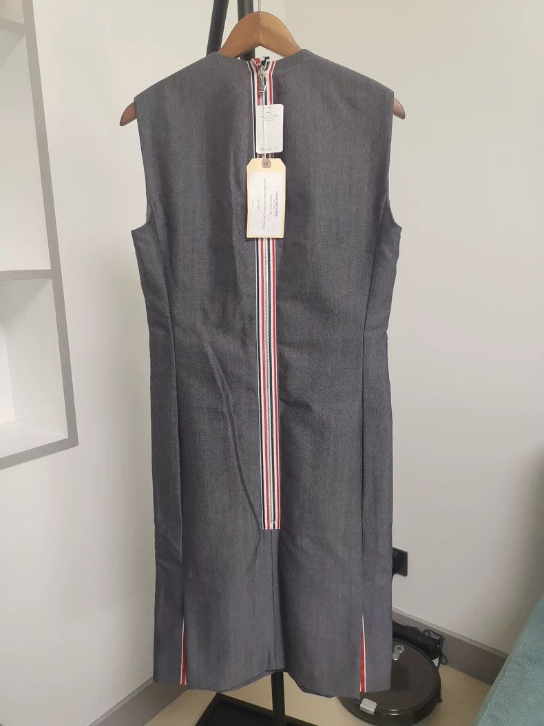 Thom Browne Thom Browne Wool Blend Sleeveless Dress - dmc Size US 30 / EU 46 - 2 Thumbnail
