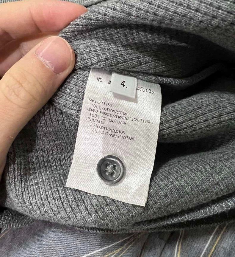 Thom Browne Thom Browne Waffle Stripe Sweatshirt - dmc Size US M / EU 48-50 / 2 - 4 Thumbnail