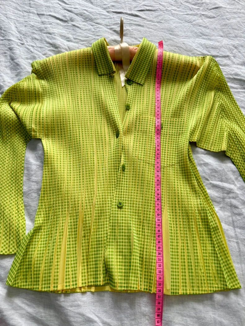 Issey Miyake Issey Miyake Pleats Please Green Check Shirt - dmc Size US M / EU 48-50 / 2 - 2 Thumbnail