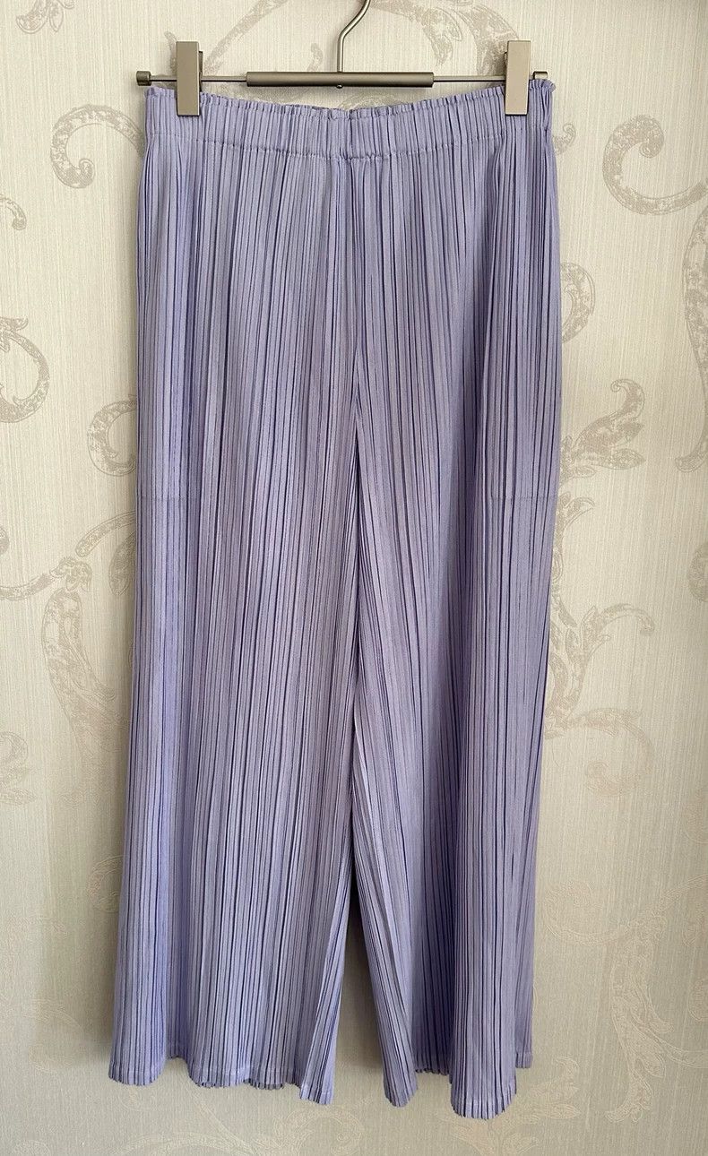 Issey Miyake Issey Miyake Pleated Purple Casual Pants - dmc Size US 30 / EU 46 - 2 Thumbnail