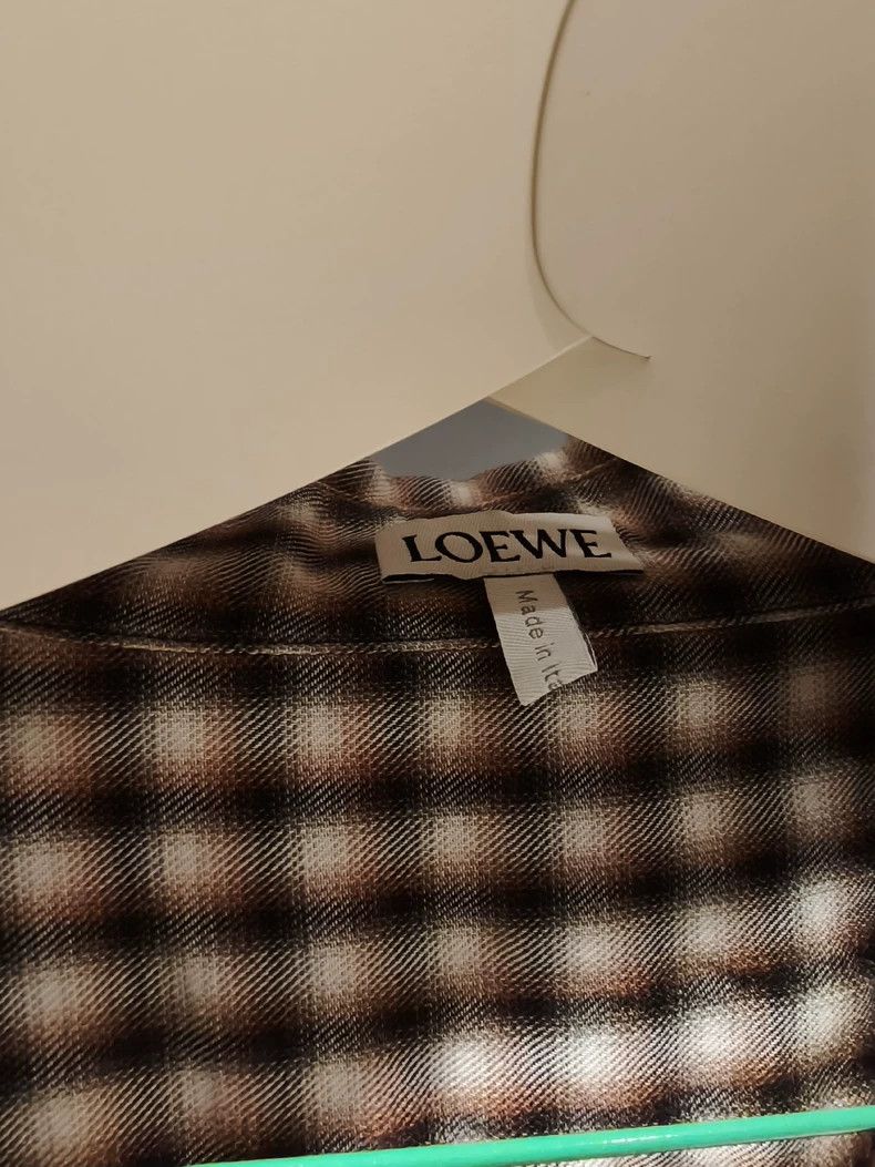 Loewe LOEWE Checked Long Sleeve Shirt - dmc Size US M / EU 48-50 / 2 - 3 Thumbnail