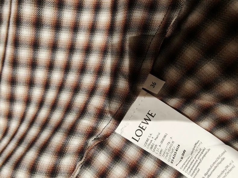 Loewe LOEWE Checked Long Sleeve Shirt - dmc Size US M / EU 48-50 / 2 - 4 Thumbnail