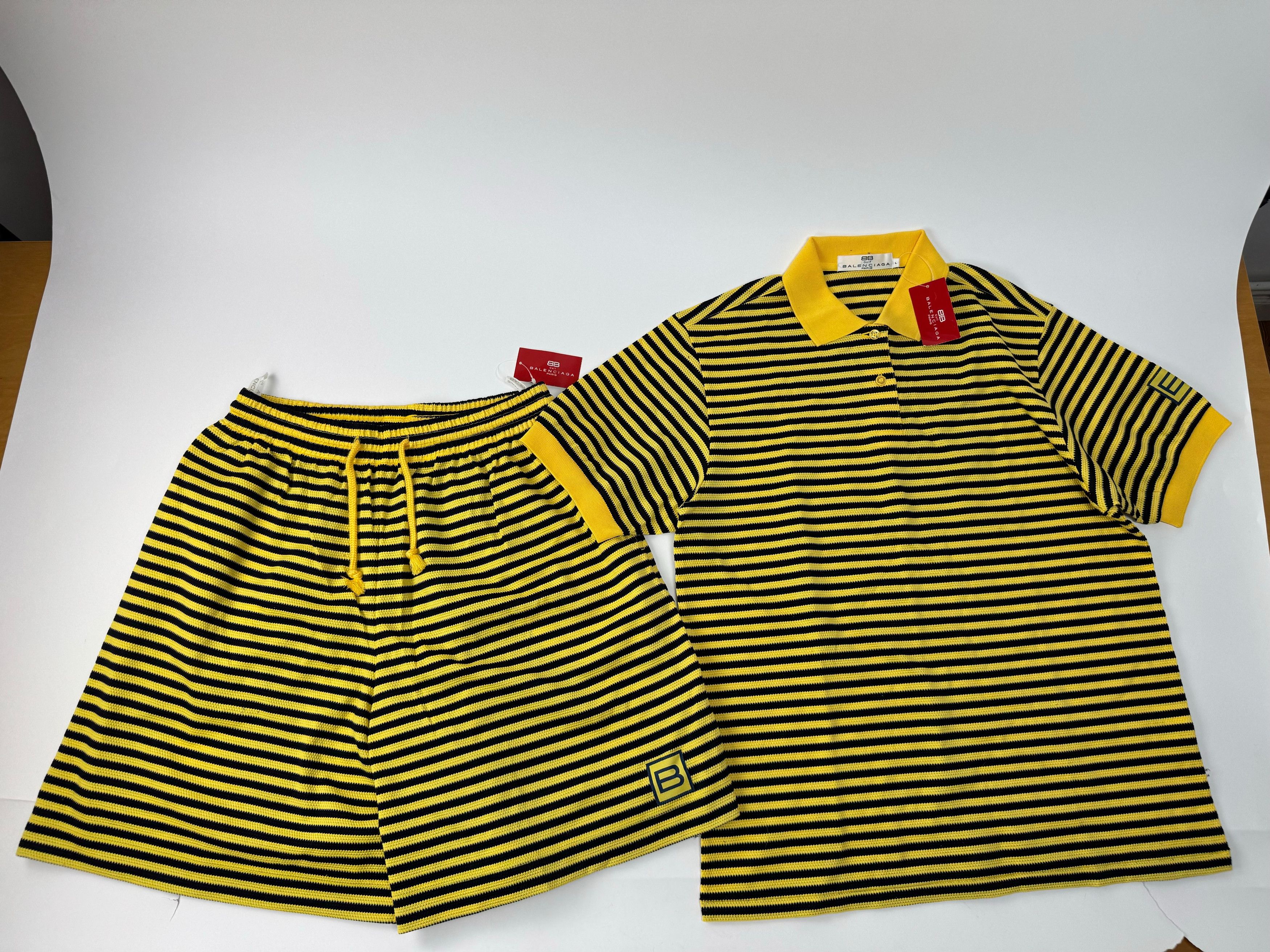Balenciaga Vintage Twin Set Black Yellow L new Size L / US 10 / IT 46 - 14 Thumbnail
