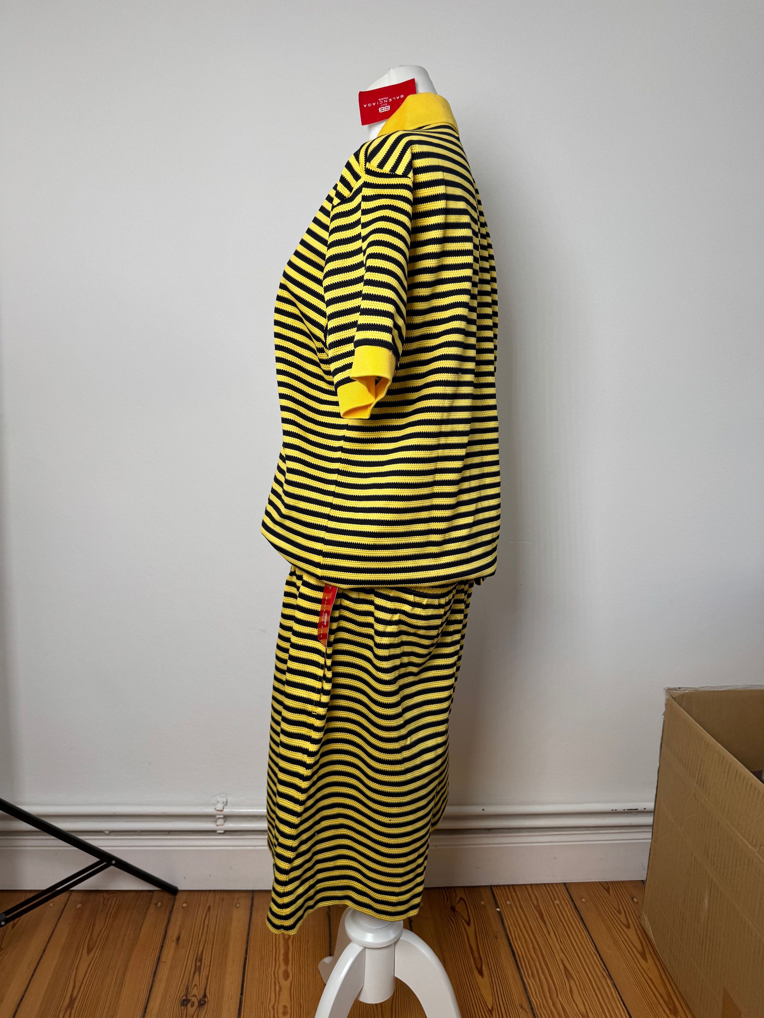 Balenciaga Vintage Twin Set Black Yellow L new Size L / US 10 / IT 46 - 4 Thumbnail