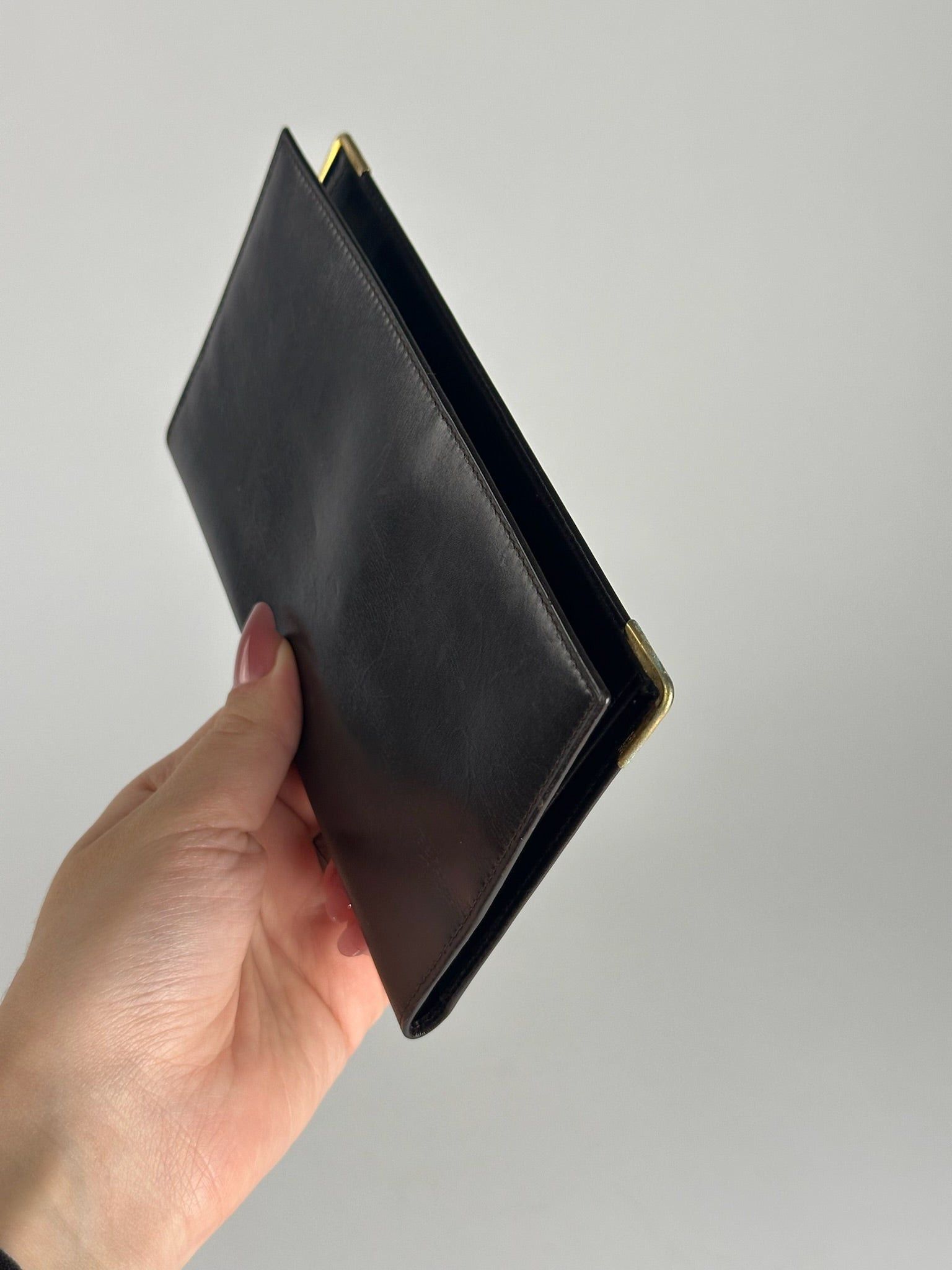 Celine Vintage Leather card holder ID holder black Size ONE SIZE - 6 Thumbnail