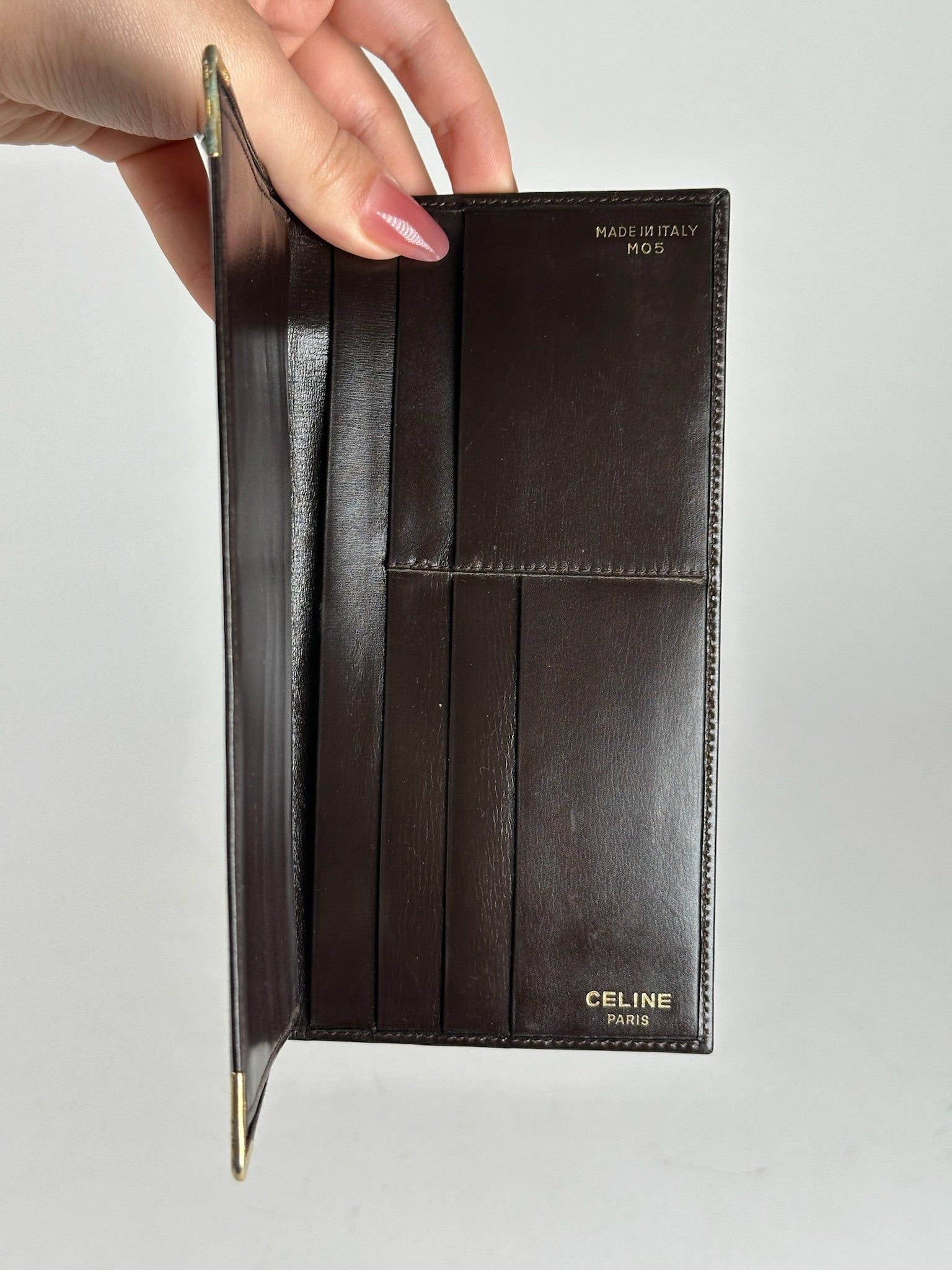 Celine Vintage Leather card holder ID holder black Size ONE SIZE - 4 Thumbnail