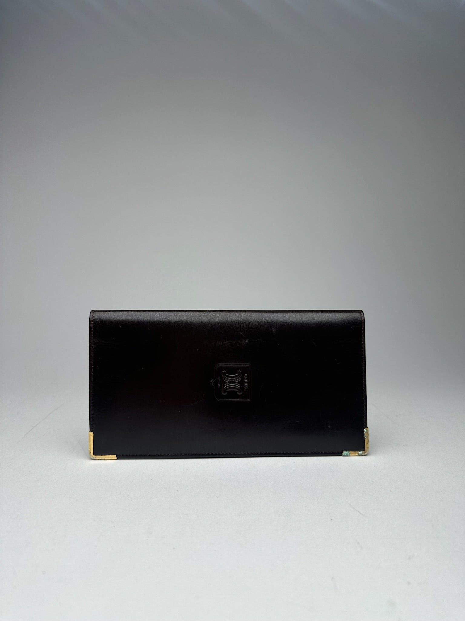 Celine Vintage Leather card holder ID holder black Size ONE SIZE - 2 Thumbnail