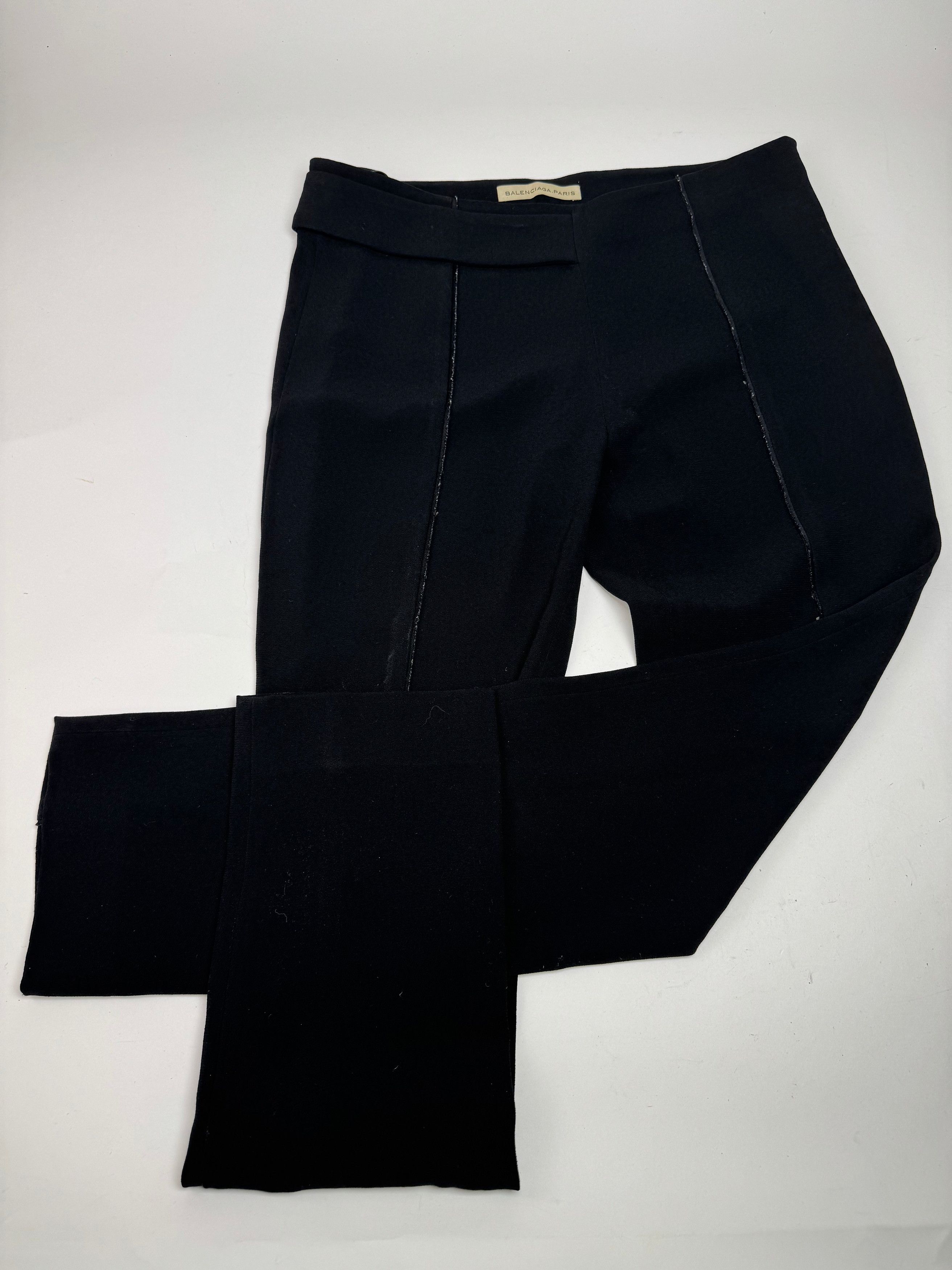 Balenciaga Vintage Pants Black 38/M Size 27" / US 4 / IT 40 - 7 Thumbnail